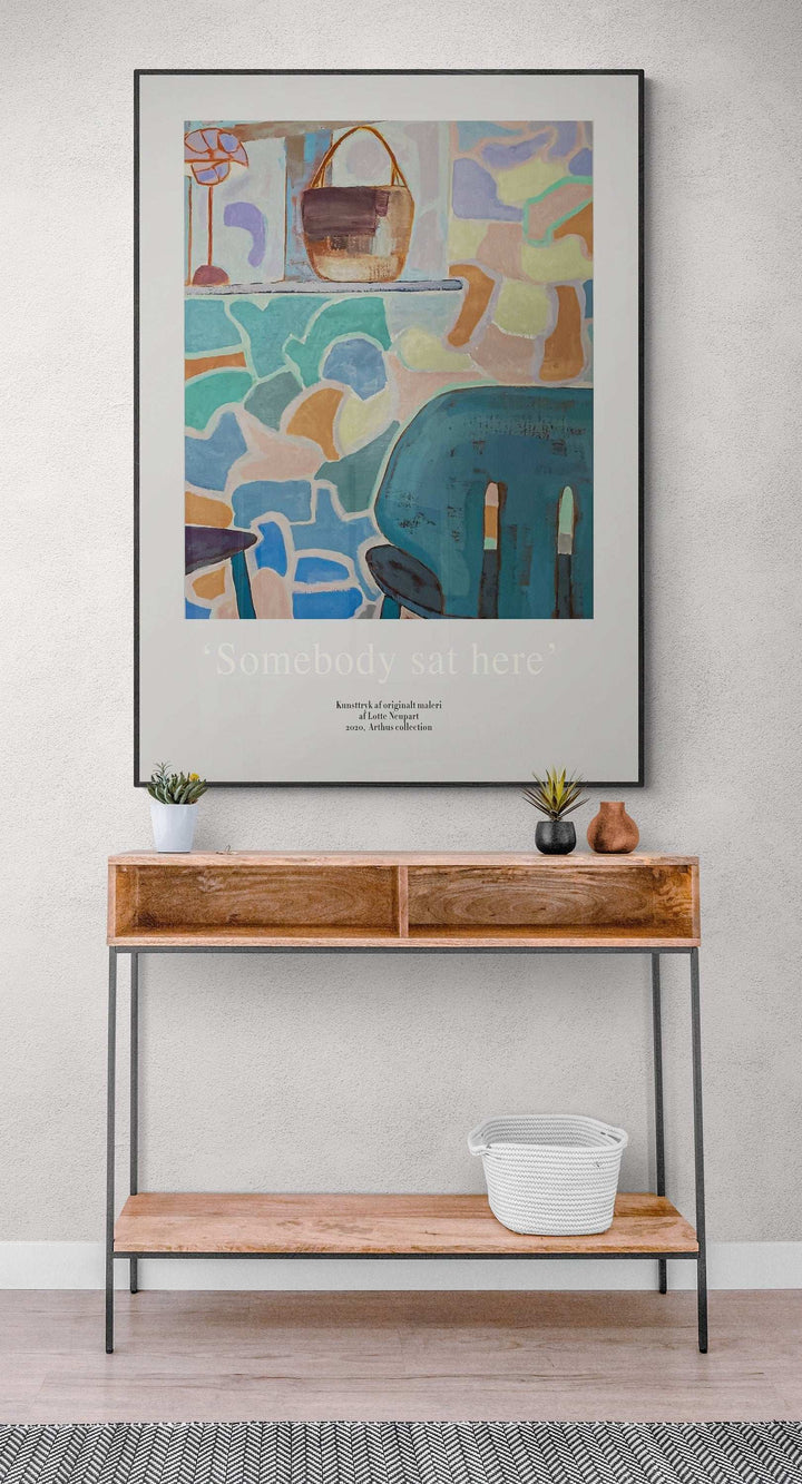 Somebody Sat Here - Rare Artwork / Nordic Style - Scandinavian Home / Hygge