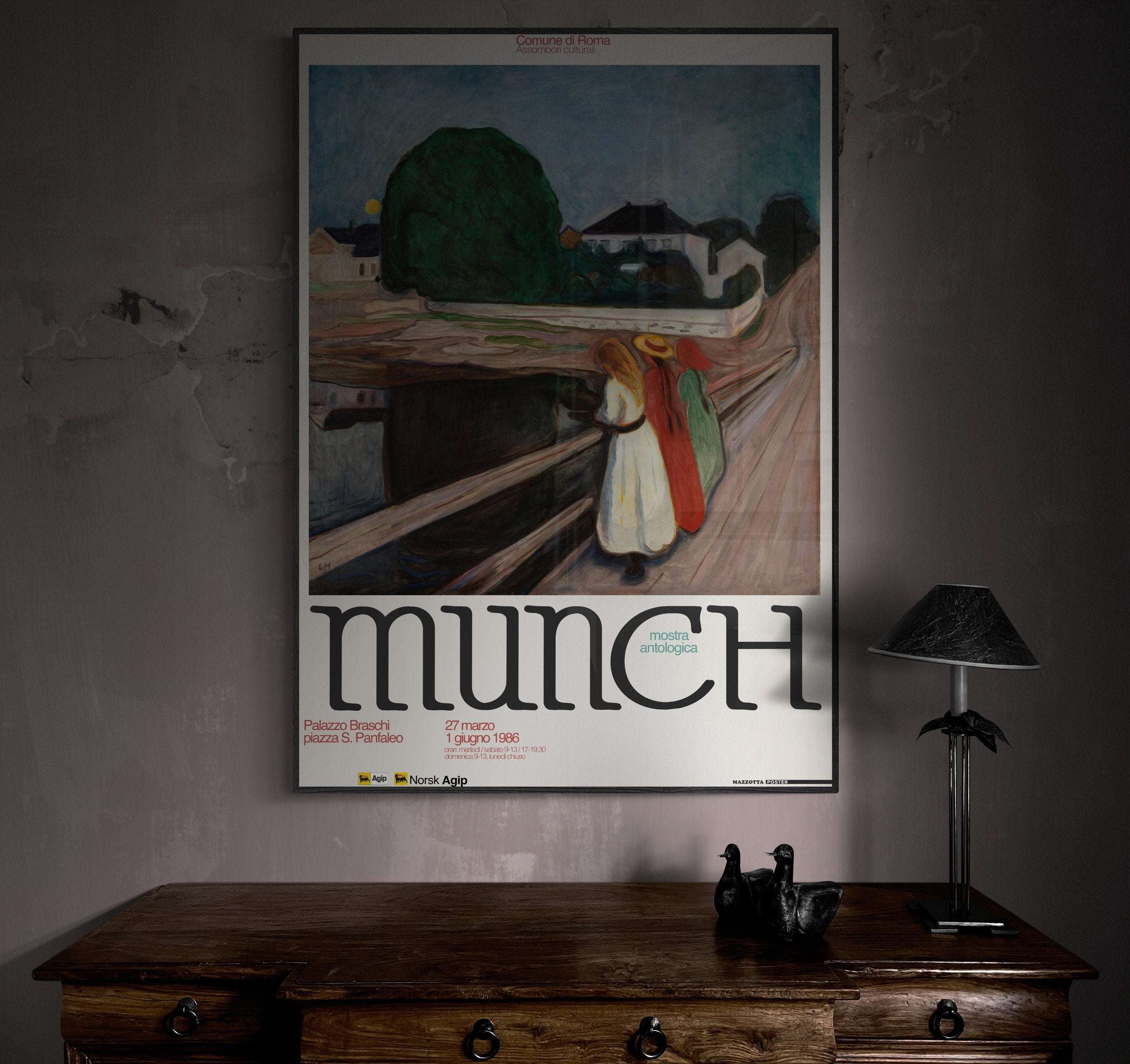 Edvard Munch - Köprüdeki Kızlar / Exhibition Poster