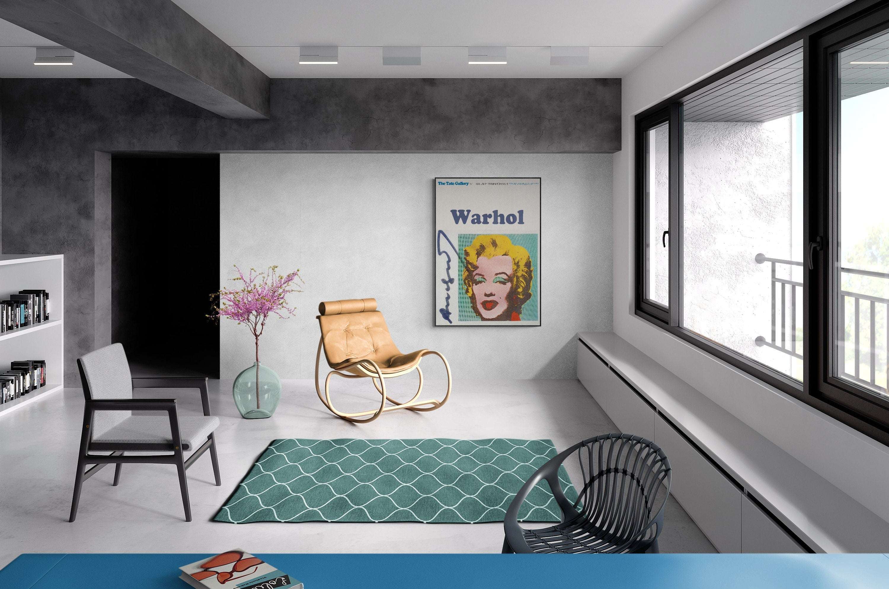 Andy Warhol Marilyn Monroe 1970 - Pop Art Post Card - Exhibition Poster / Hand Signed - POP ART