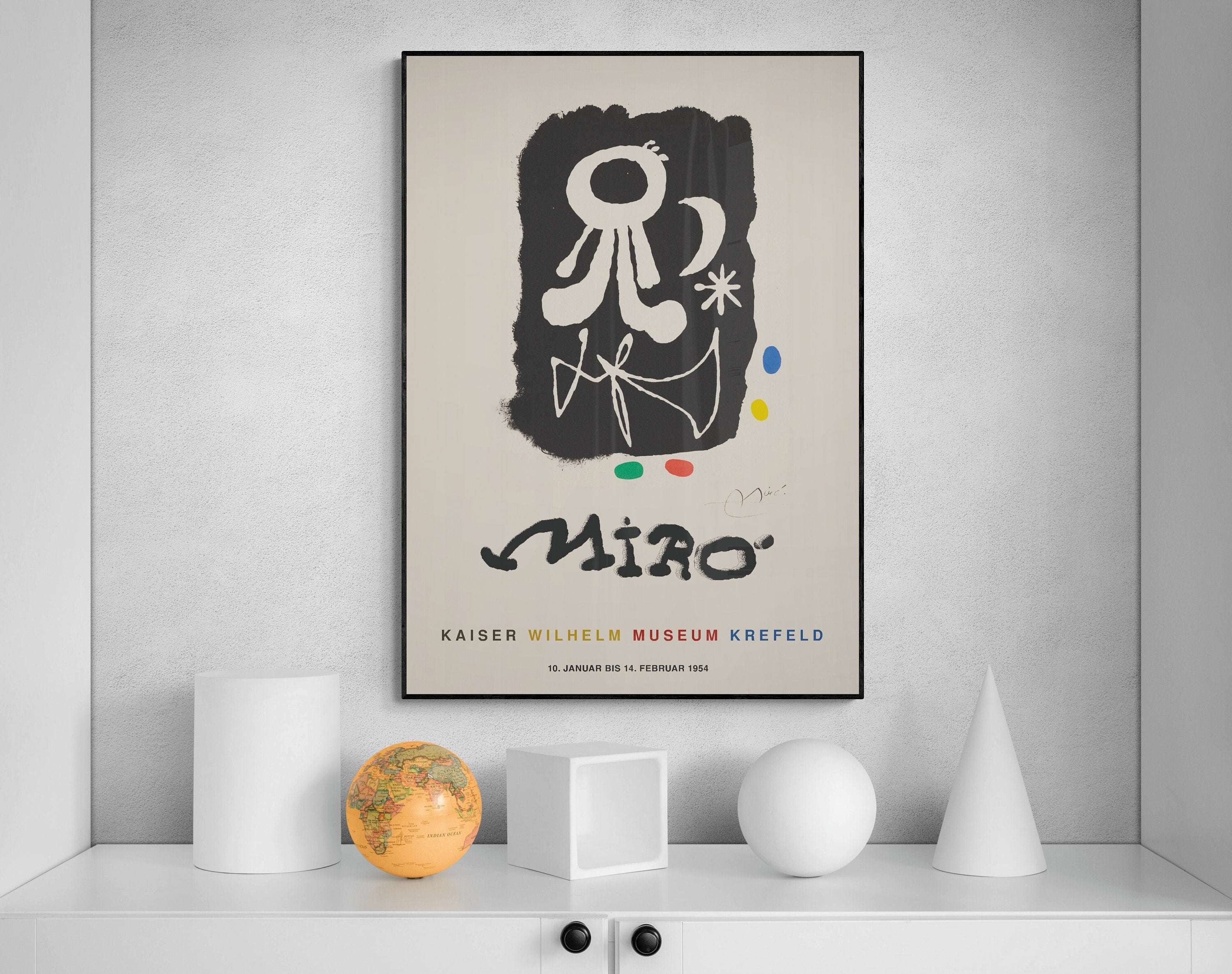 Joan Miro Hand Signed Lithograph - Poster