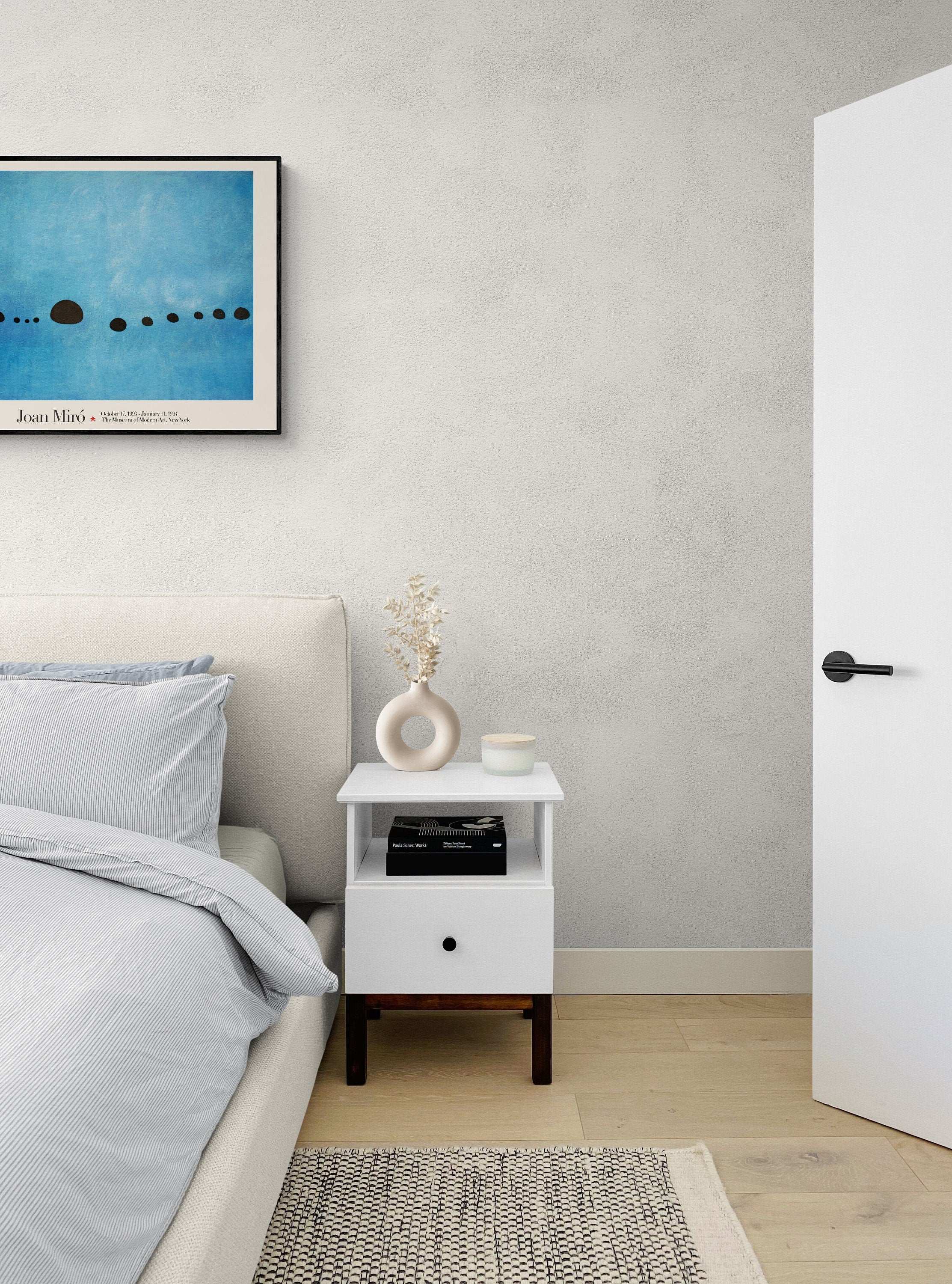 Joan Miro Blue II - Bleu 2 / Museum of Modern Art Exhibition Poster - Abstract Shape