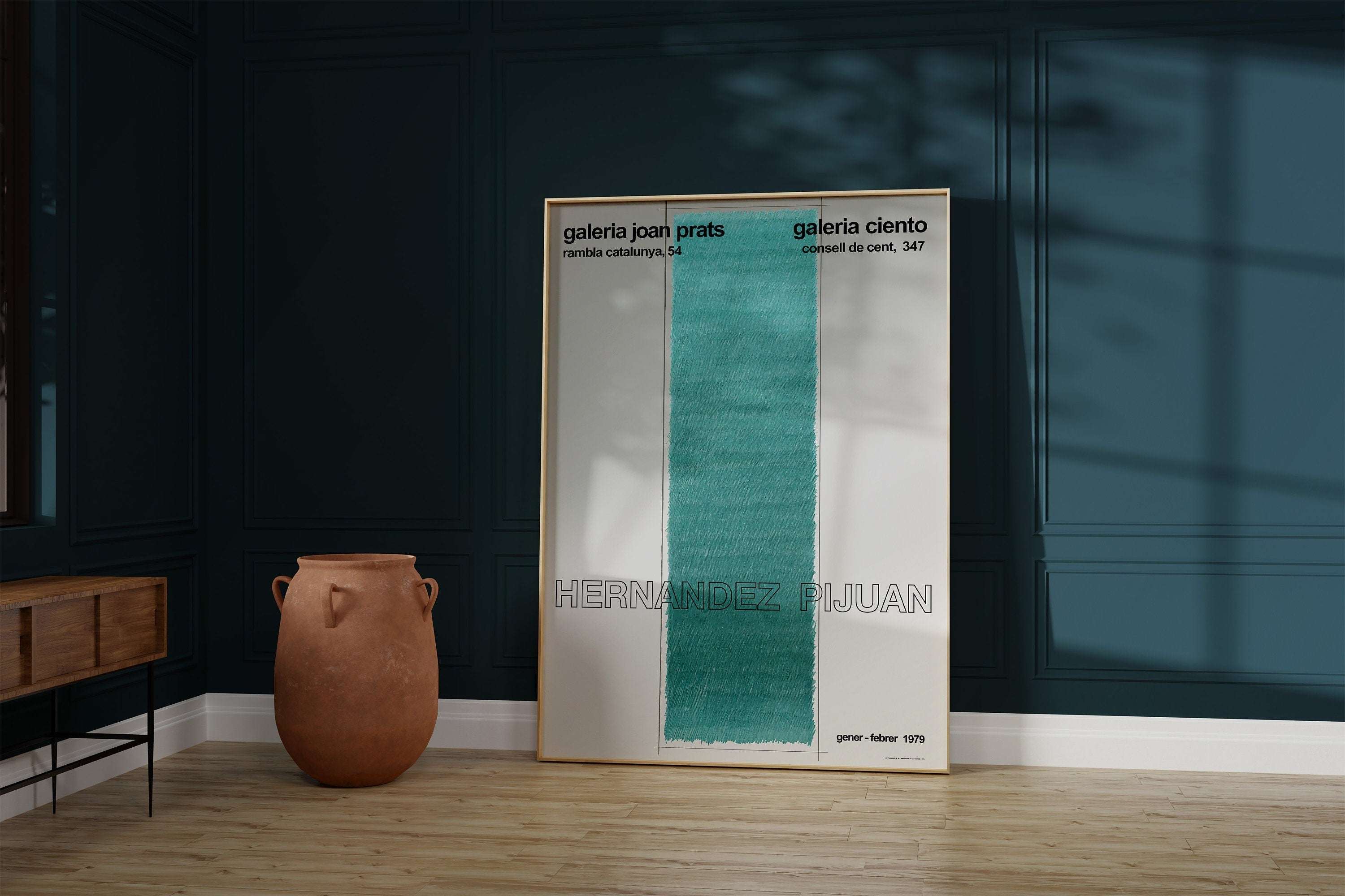 Joan Hernandez Pijuan - Galerie Joan Prats - Lithograph Exhibition Poster - Rare Poster / Book Cover Remake