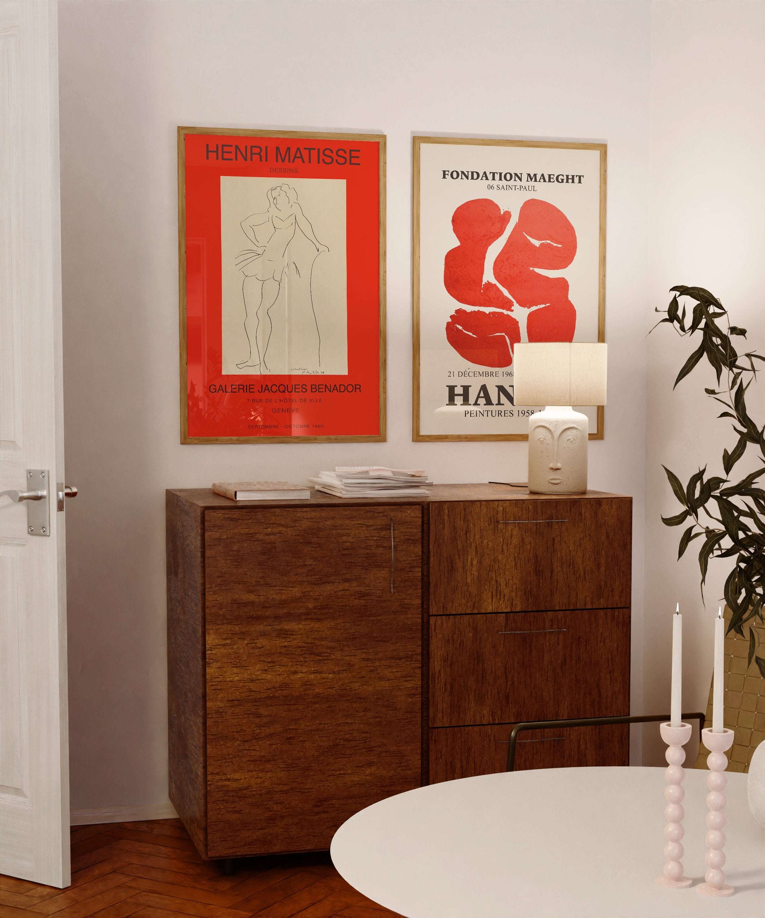 Henri Matisse Dancer Lithograph / Galerie Benador - Dessins / Jacques Benador Paris - Exhibition Poster - Benador