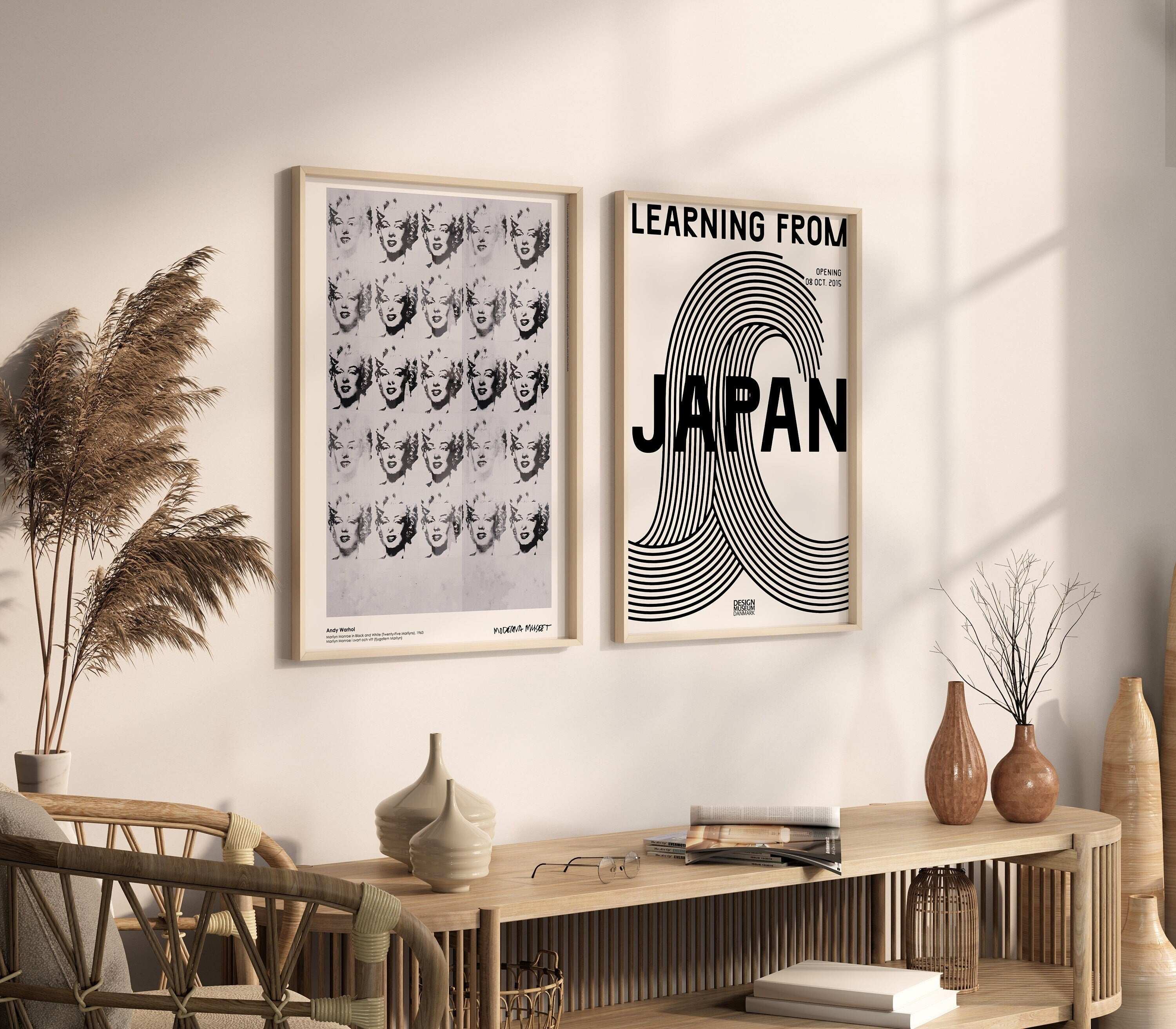 Marilyn Monroe and Japan / Earning From Japan and Andy Warhol - Double Poster