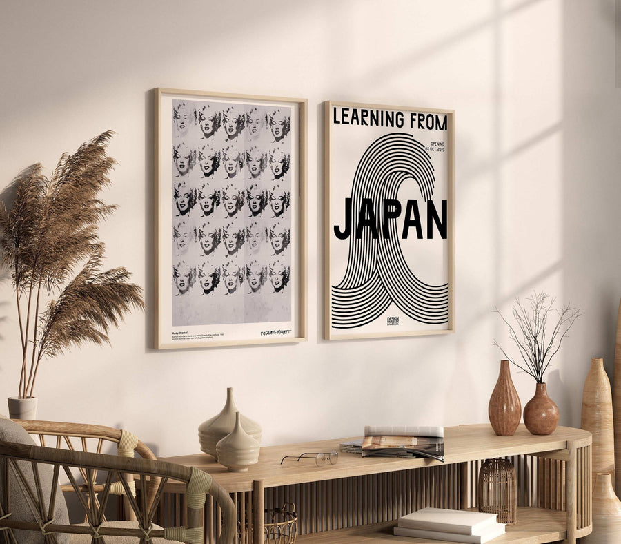 Marilyn Monroe and Japan / Earning From Japan and Andy Warhol - Double Poster