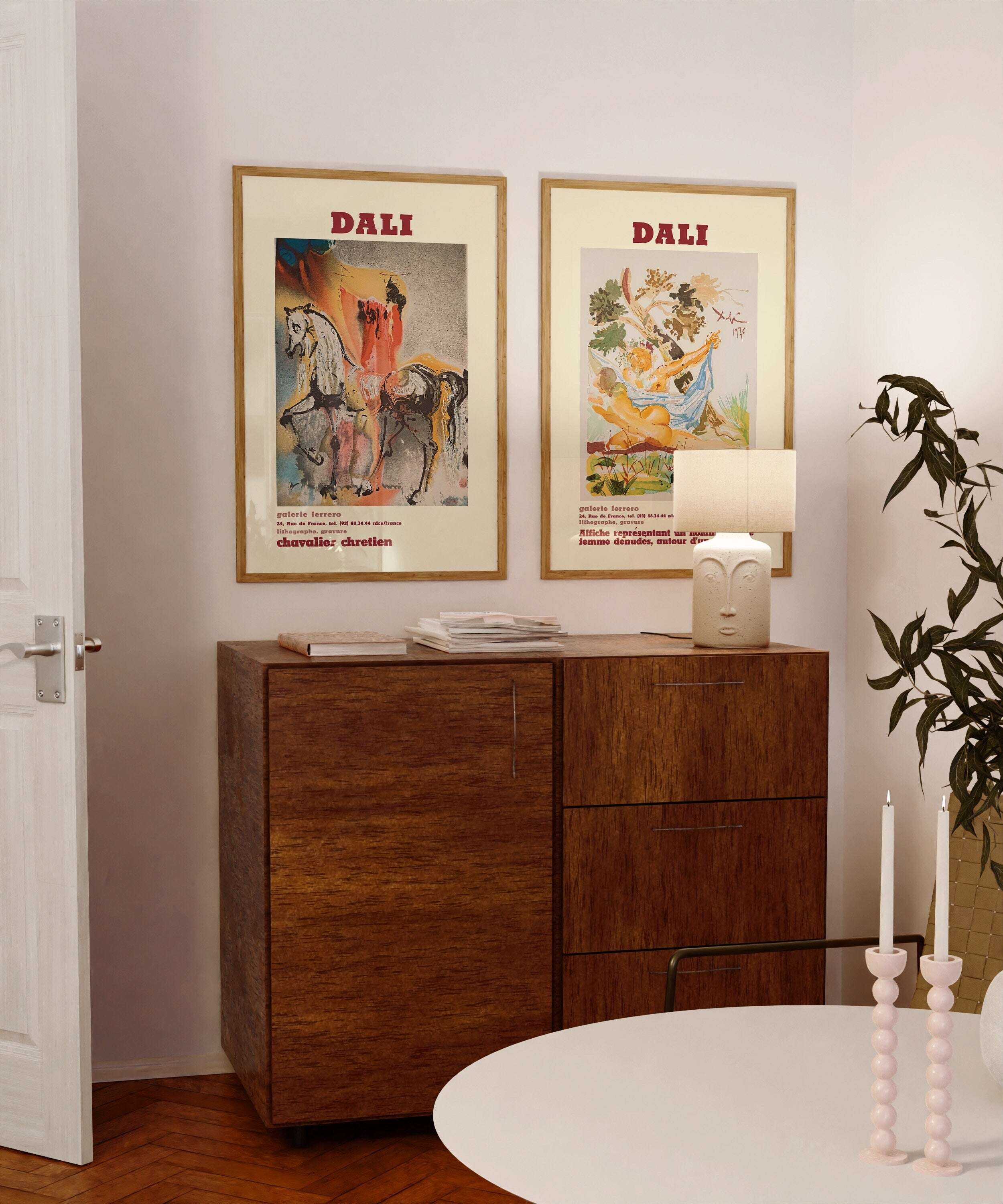 Dali The Christian Knight - Salvador Dali - Exhibition poster - The Horses of Dali