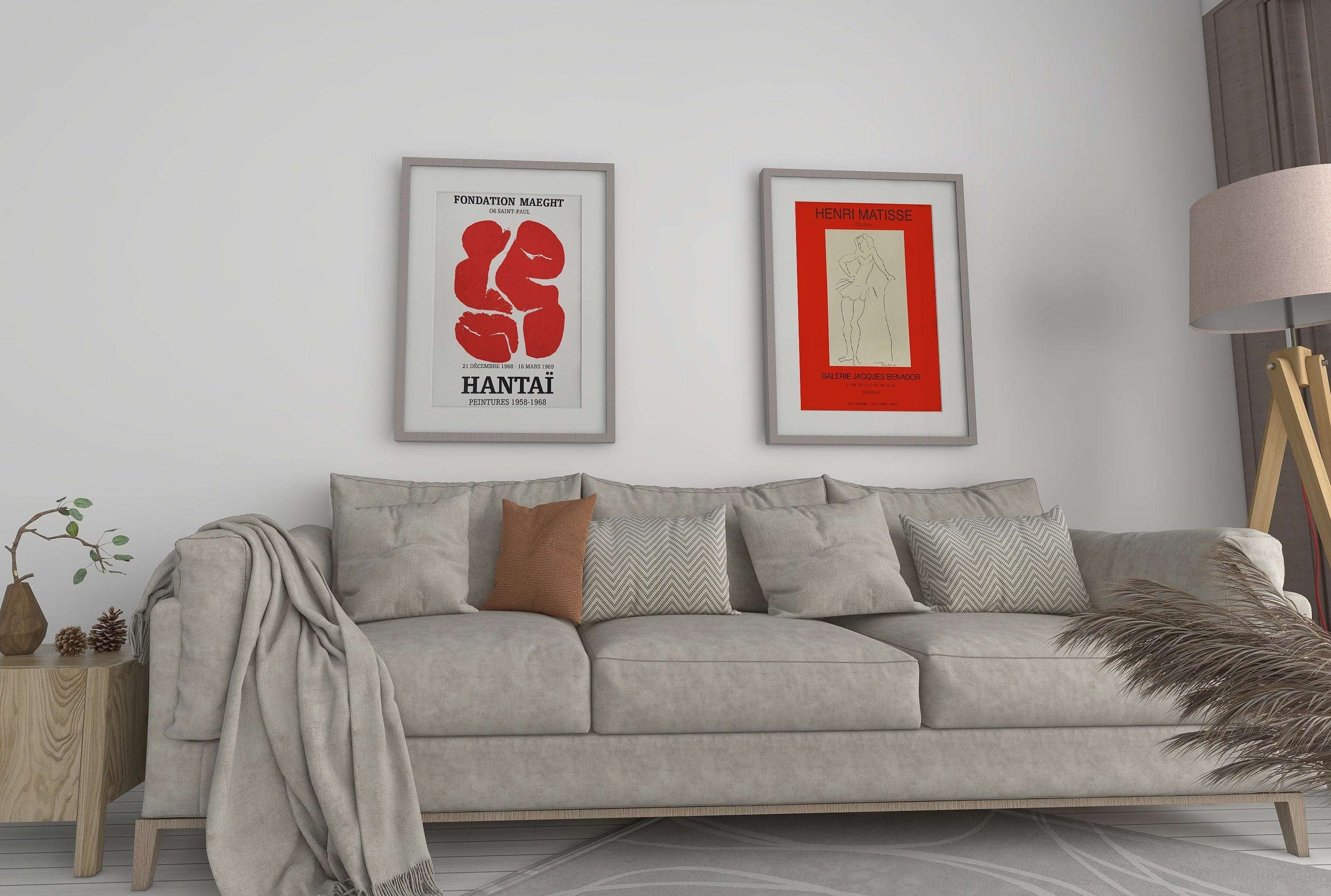 Hantai & Matisse - Red Harmony - Simon Hantai and Henri Matisse Compilation / Double Set - 2 Artworks