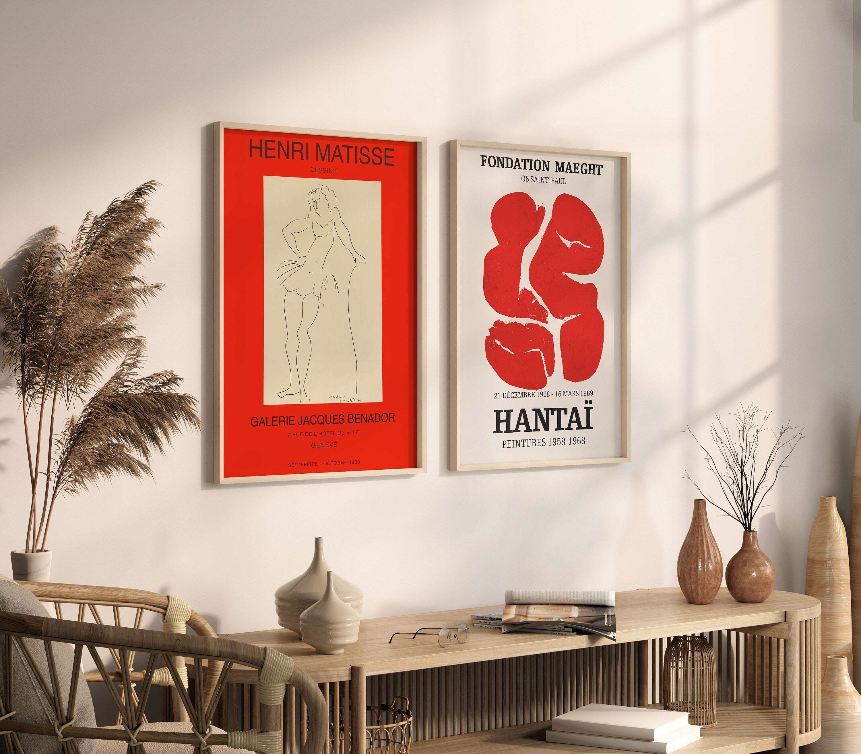 Hantai & Matisse - Red Harmony - Simon Hantai and Henri Matisse Compilation / Double Set - 2 Artworks