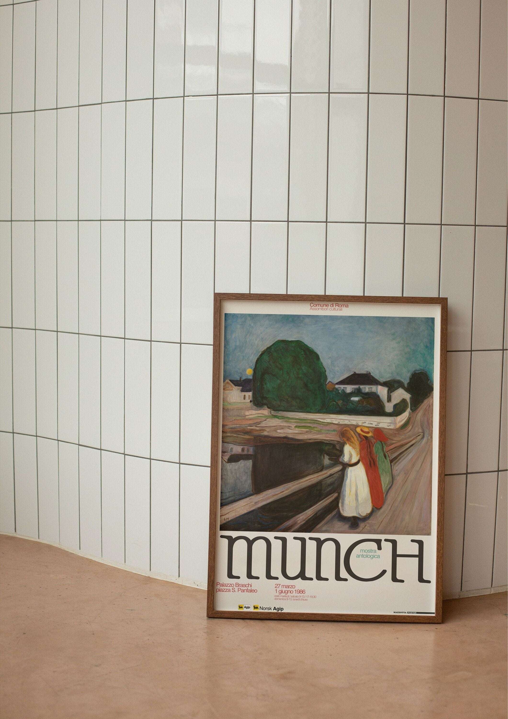 Edvard Munch - Köprüdeki Kızlar / Exhibition Poster