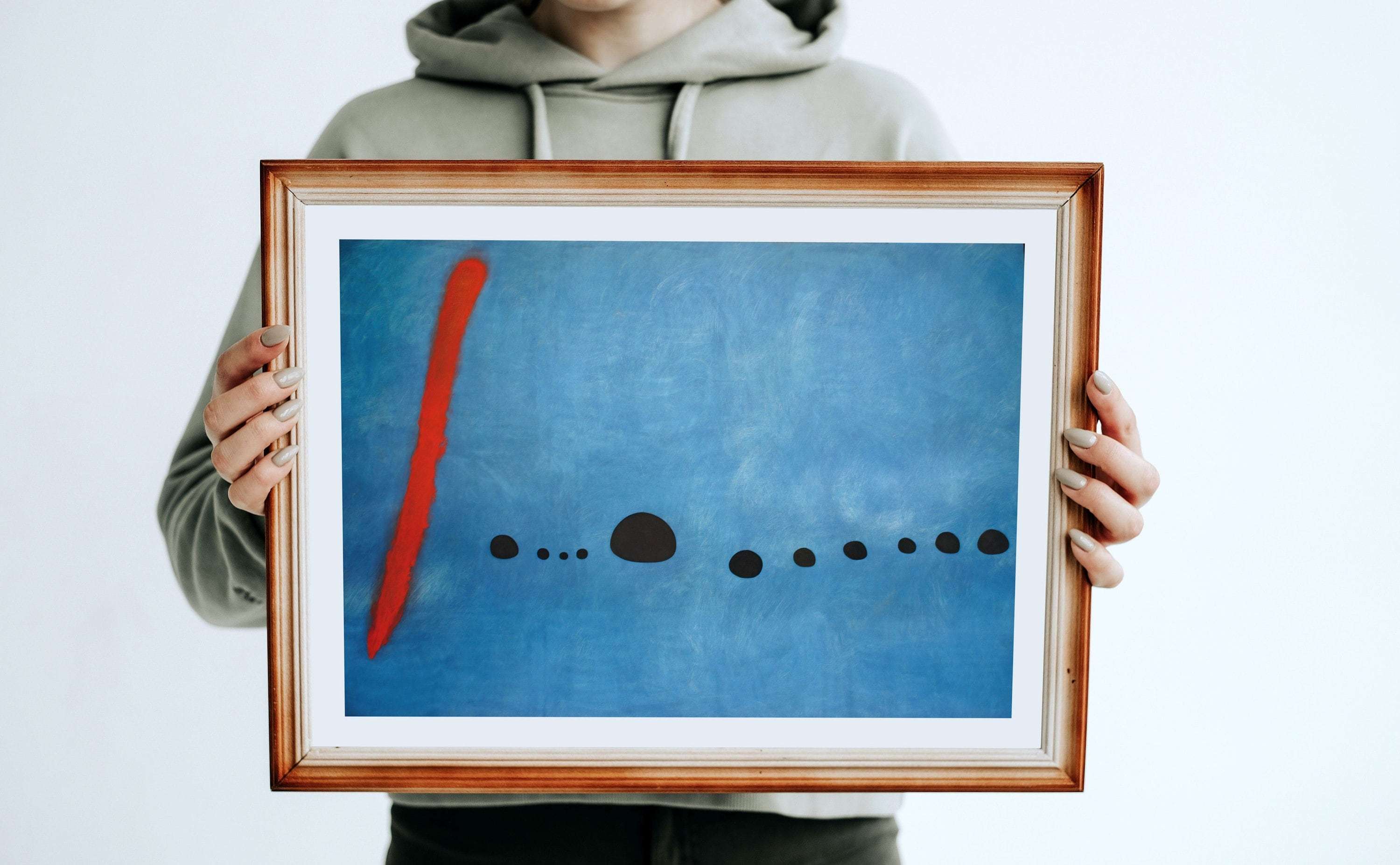 Joan Miro Blue II - Bleu 2 / Museum of Modern Art Exhibition Poster - Abstract Shape