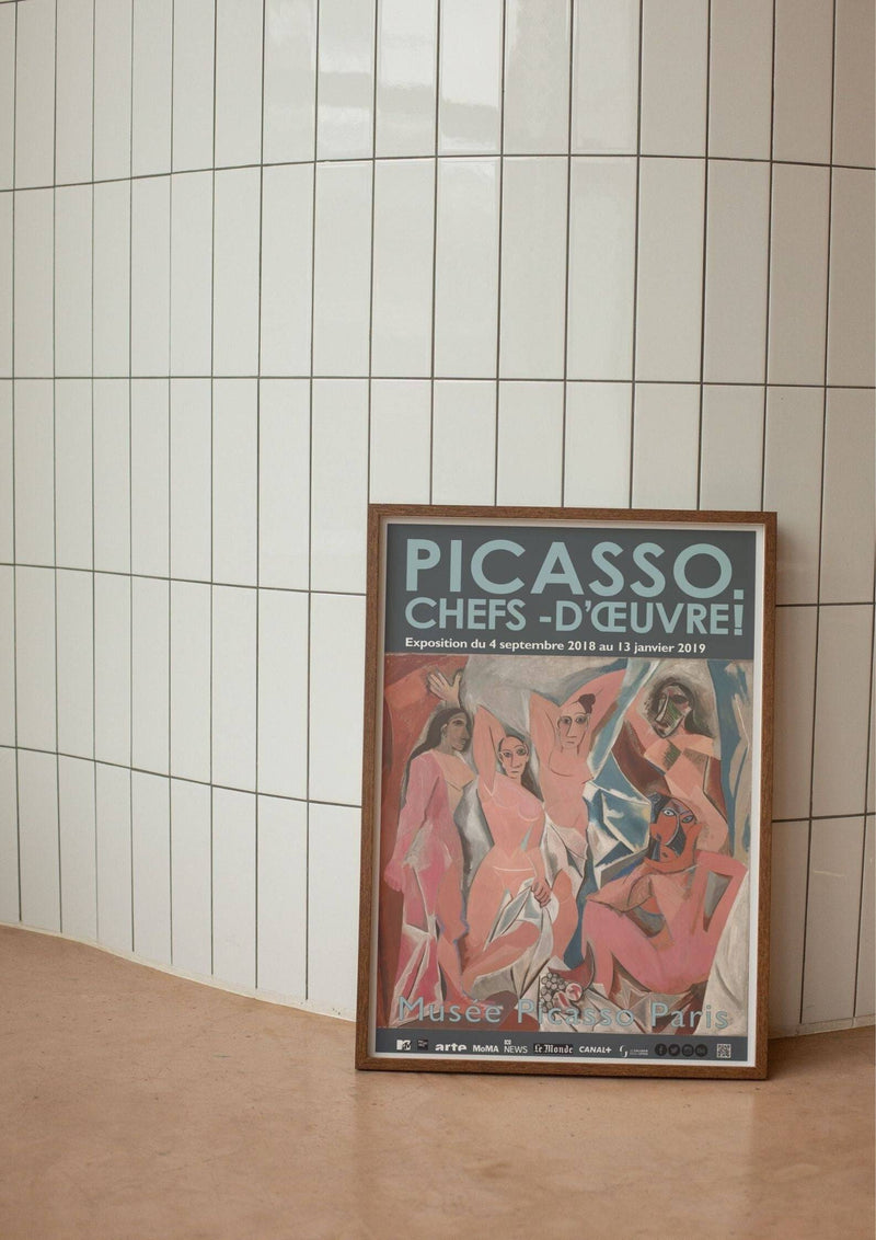 Pablo Picasso - Ladies of Avignon  / Musee Paris / Les Demoiselles - Exhibition Poster - Museum Print / Picasso Poster - Retrospective