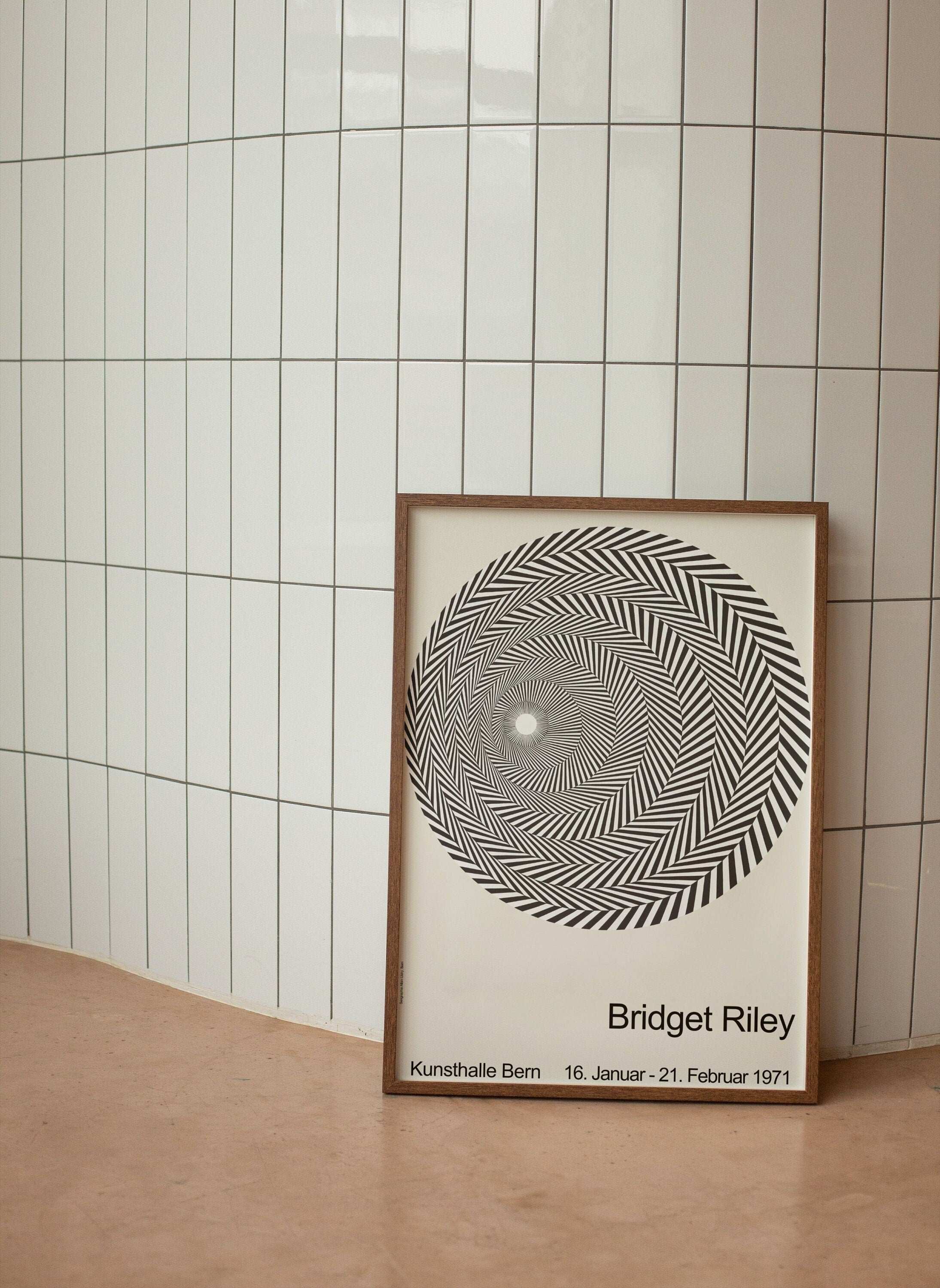 Bridget Riley - Riley Blaze - Op Art - Remake Exhibition Poster - Rarest Collection / Black White Theme - Gallery Home