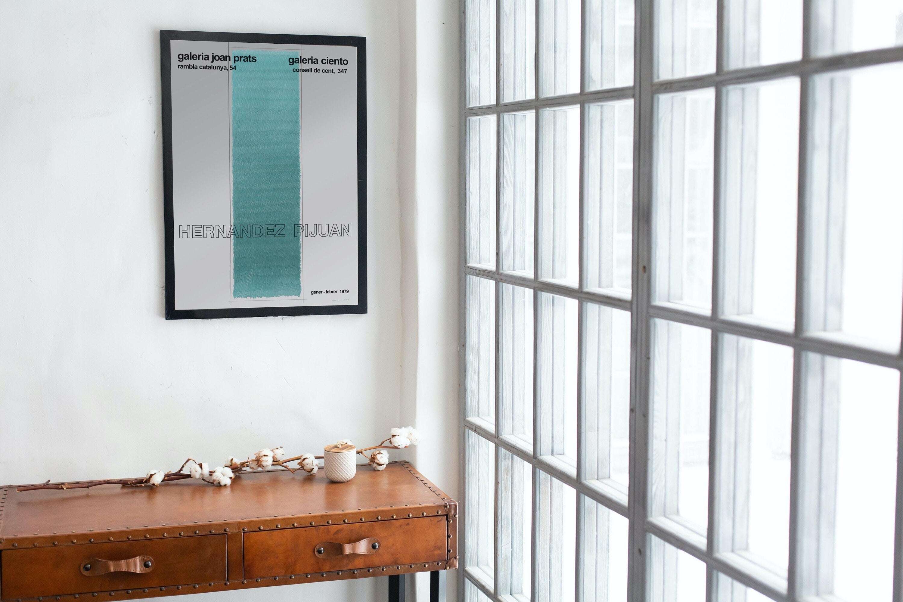 Joan Hernandez Pijuan - Galerie Joan Prats - Lithograph Exhibition Poster - Rare Poster / Book Cover Remake