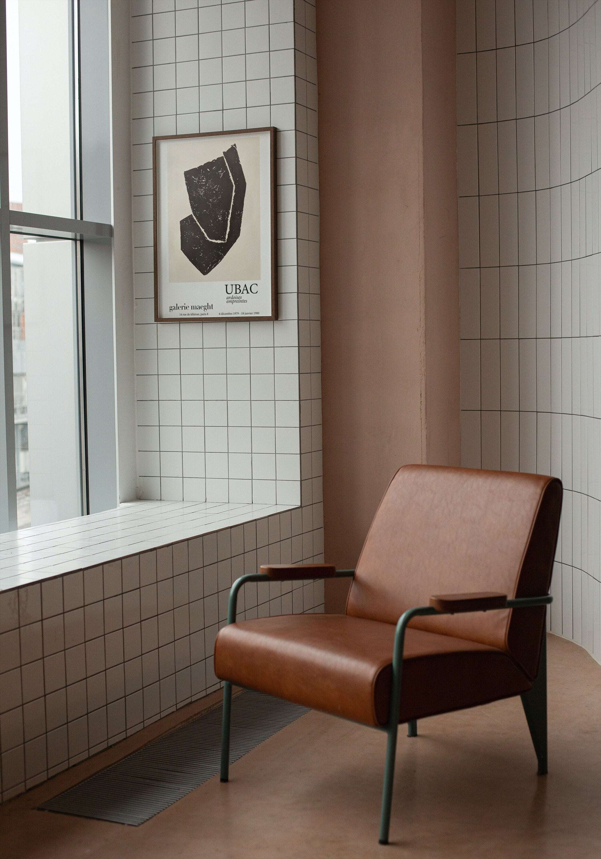 Raoul Ubac -Exhibition poster - Ardoises Empreintes - Galerie Maeght - museum print - Remastered - Sculpture - 1979