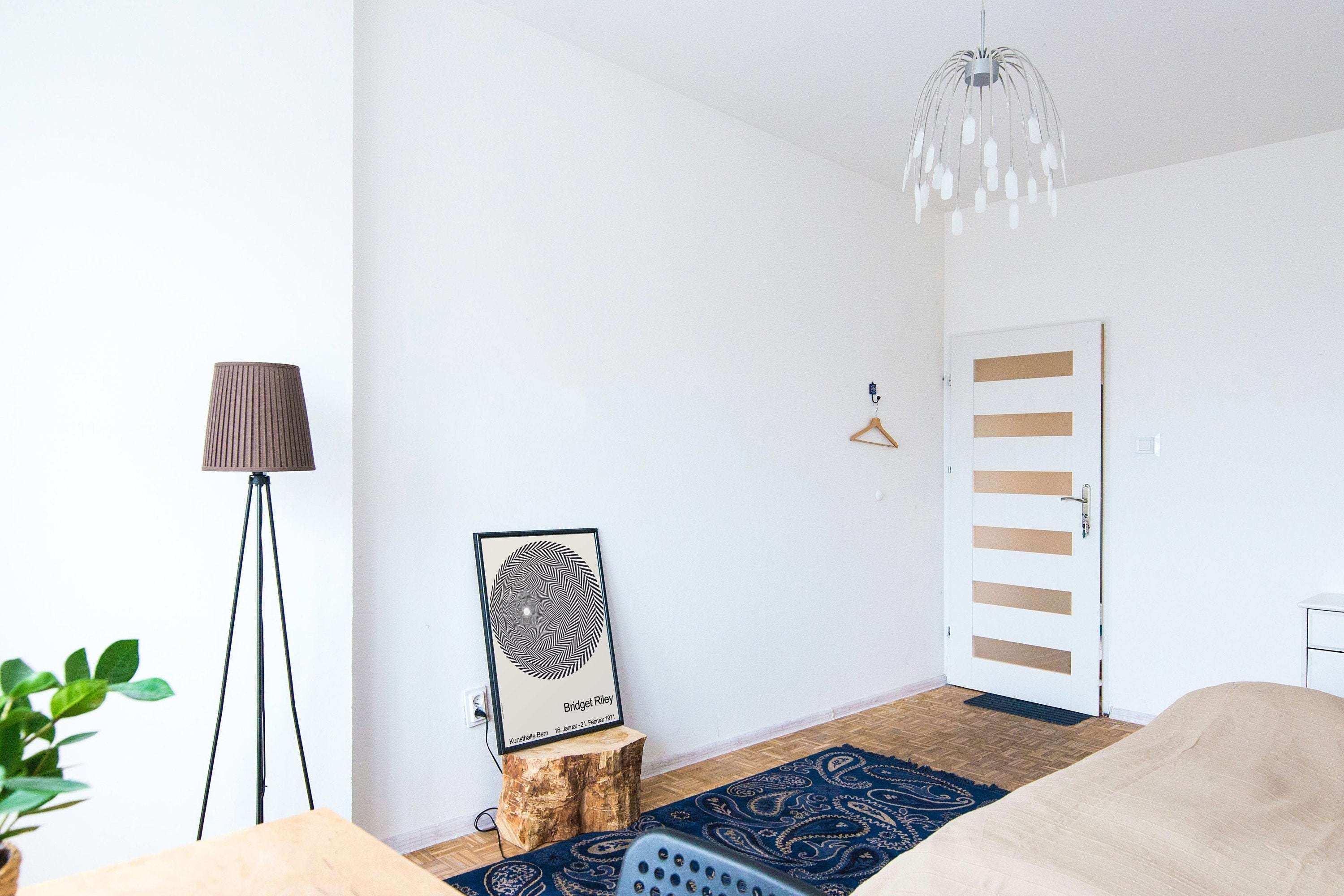 Bridget Riley - Riley Blaze - Op Art - Remake Exhibition Poster - Rarest Collection / Black White Theme - Gallery Home