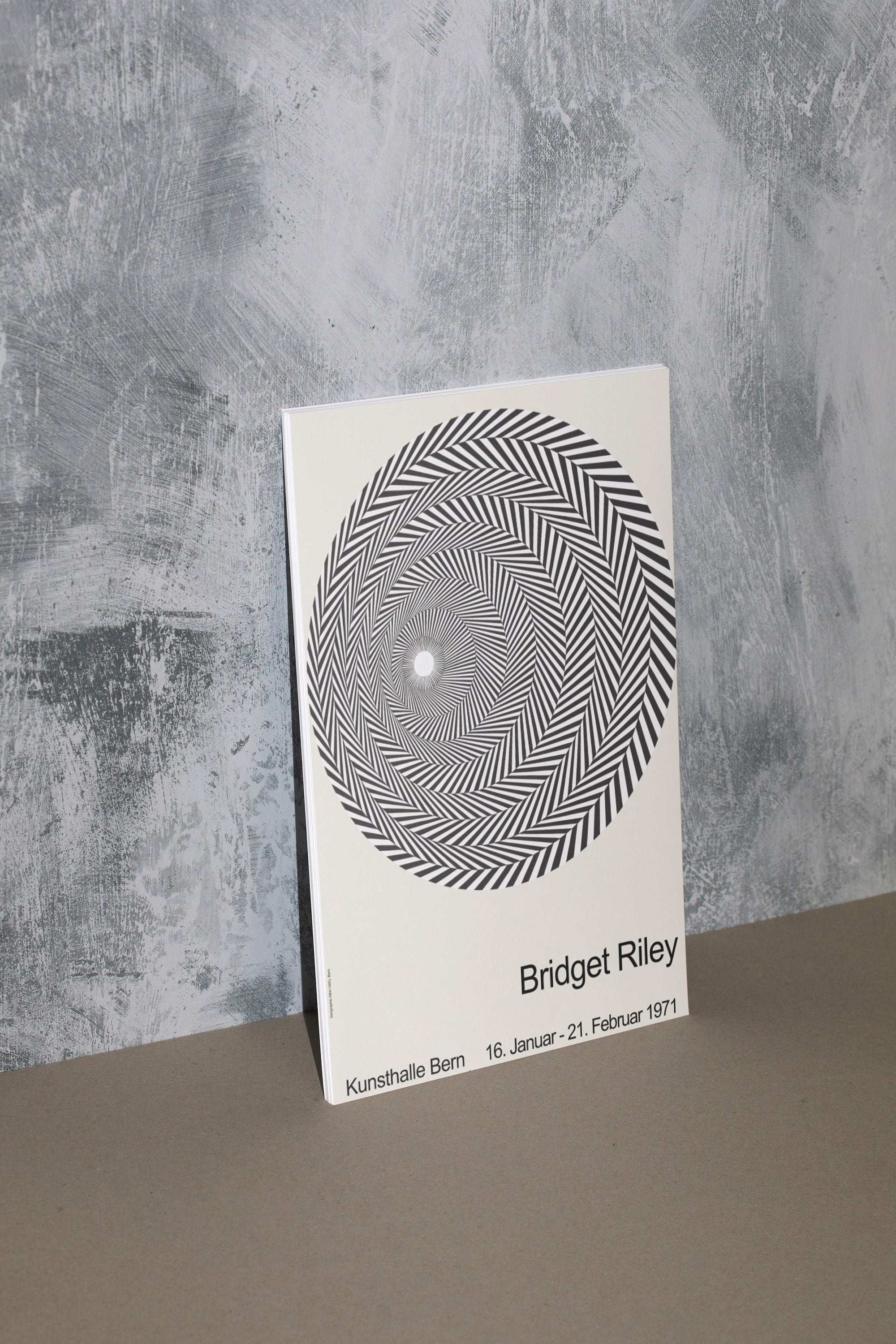 Bridget Riley - Riley Blaze - Op Art - Remake Exhibition Poster - Rarest Collection / Black White Theme - Gallery Home