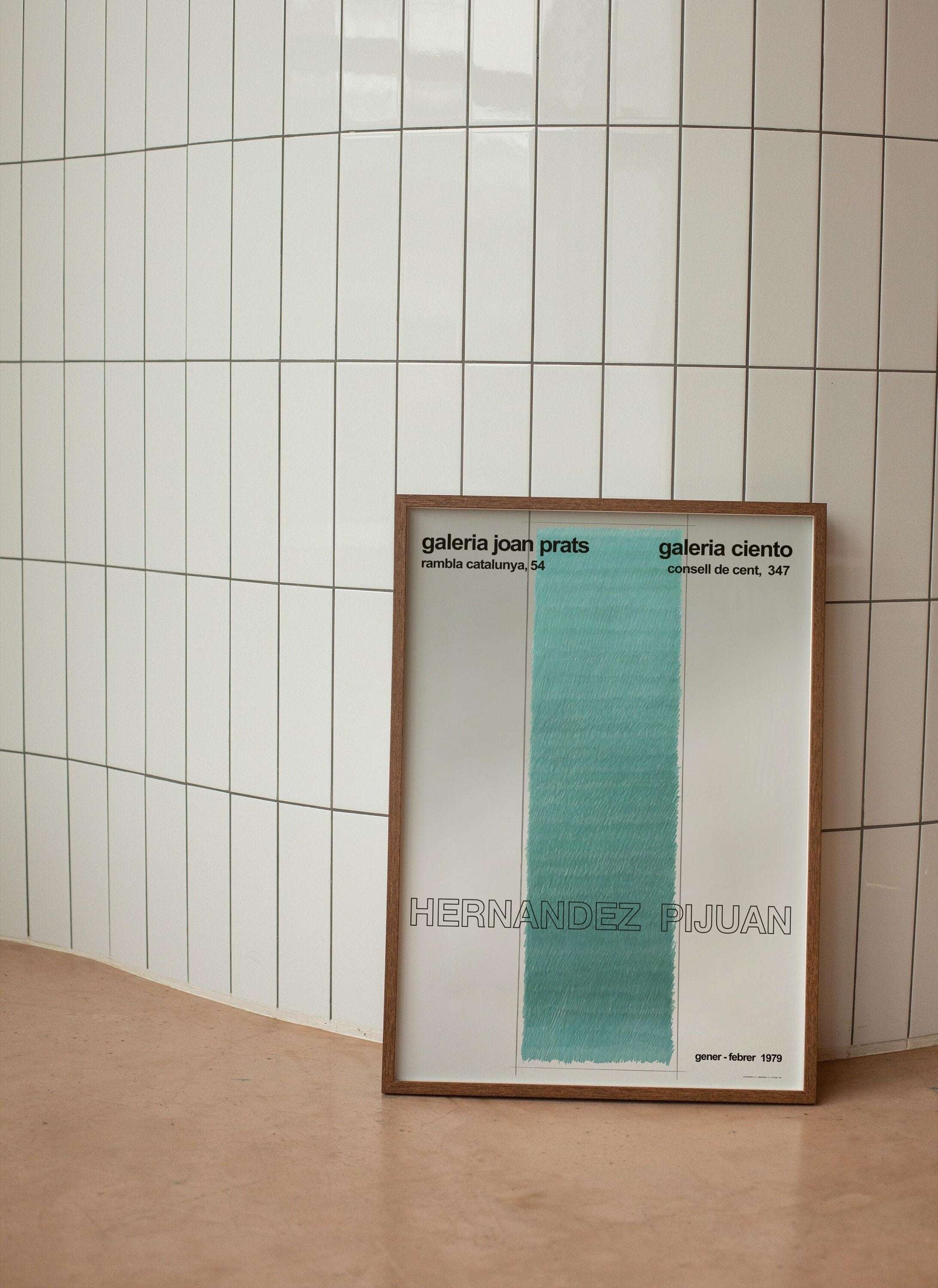 Joan Hernandez Pijuan - Galerie Joan Prats - Lithograph Exhibition Poster - Rare Poster / Book Cover Remake