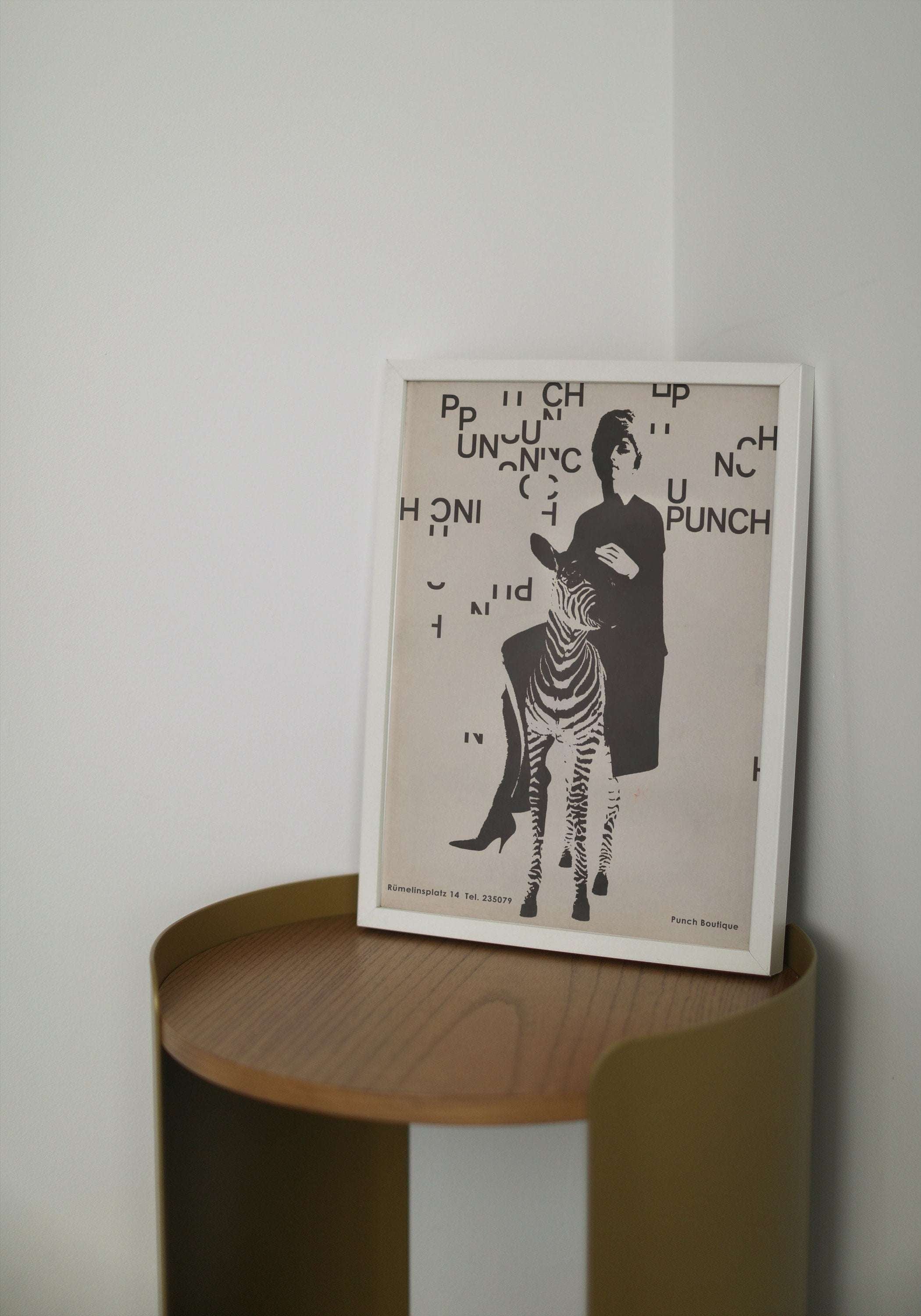 Punch Botique Poster - Swiss Poster - Sunbathing around 15:00 - Paul Mitzkat - Zebra / PUNCH