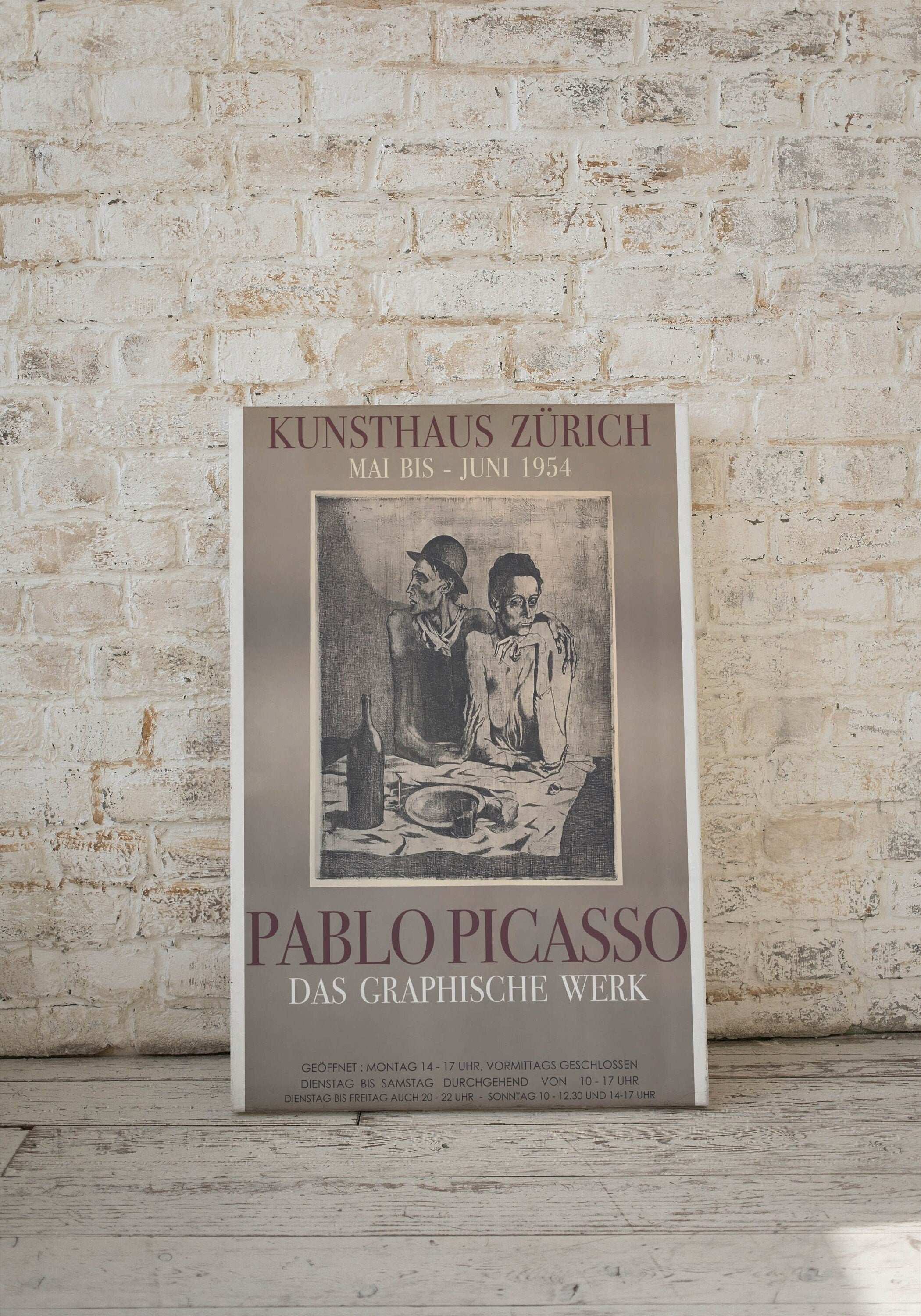 Pablo Picasso: Le Repas Frugal Lithografi Posteri