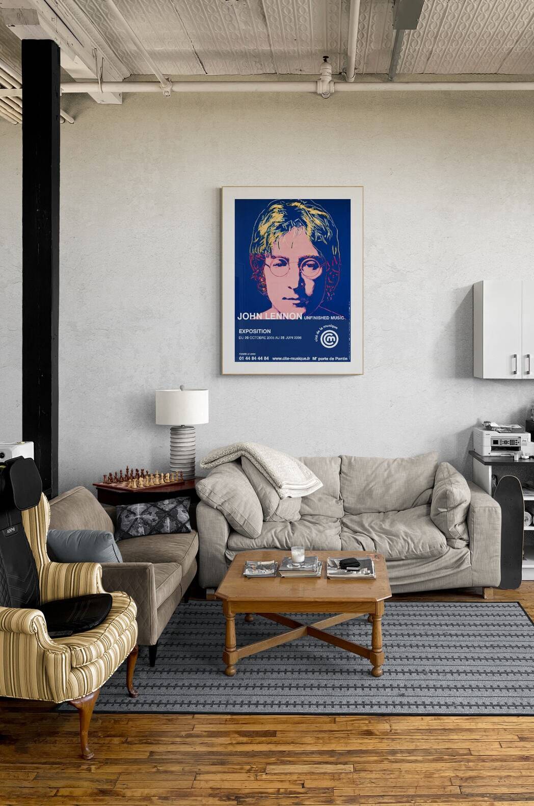 John Lennon - 2006 Unfinished Music Fransa Sergi Afişi - Manelove Avenue