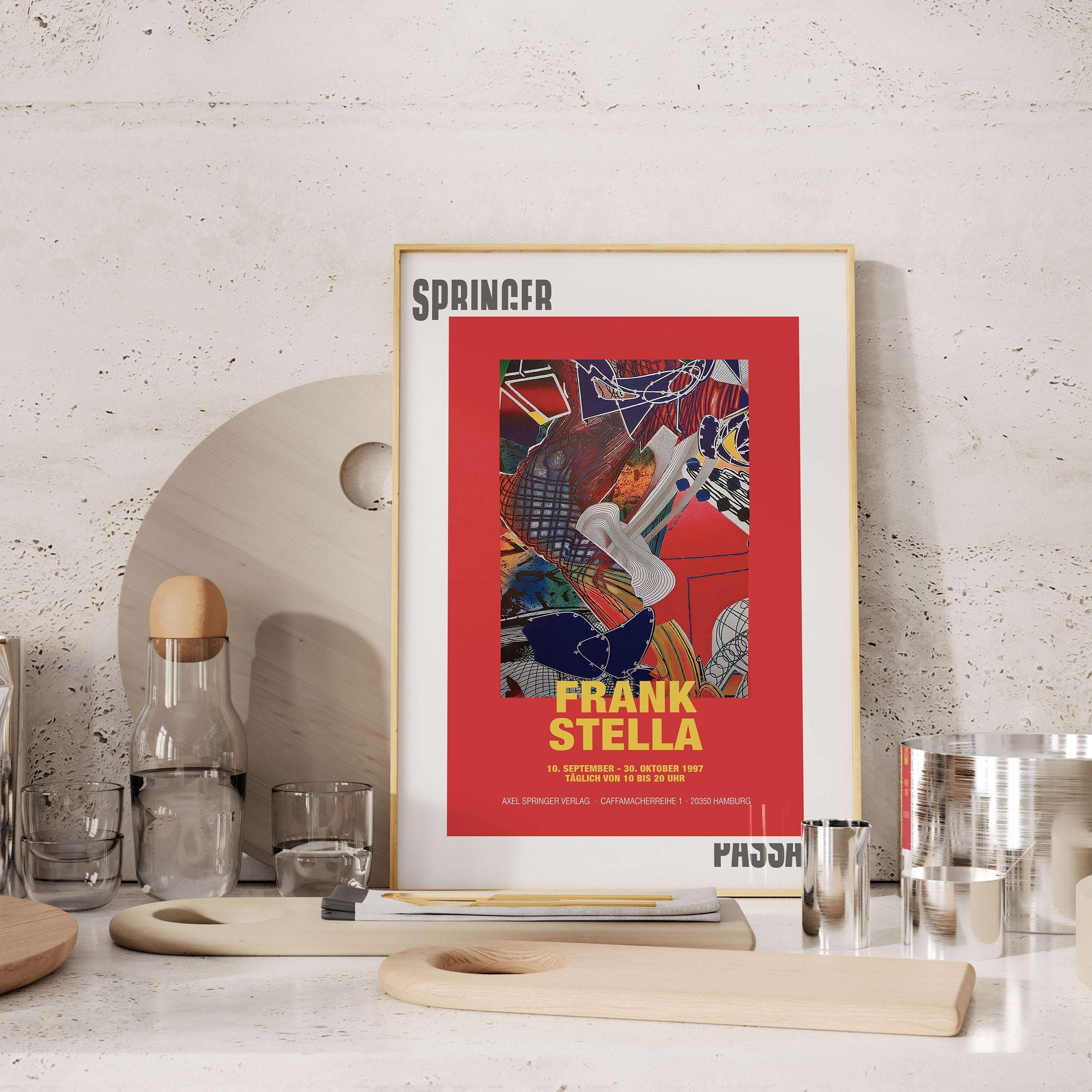 Frank Stella / Show in Hamburg, Germany - Sergi Afişi