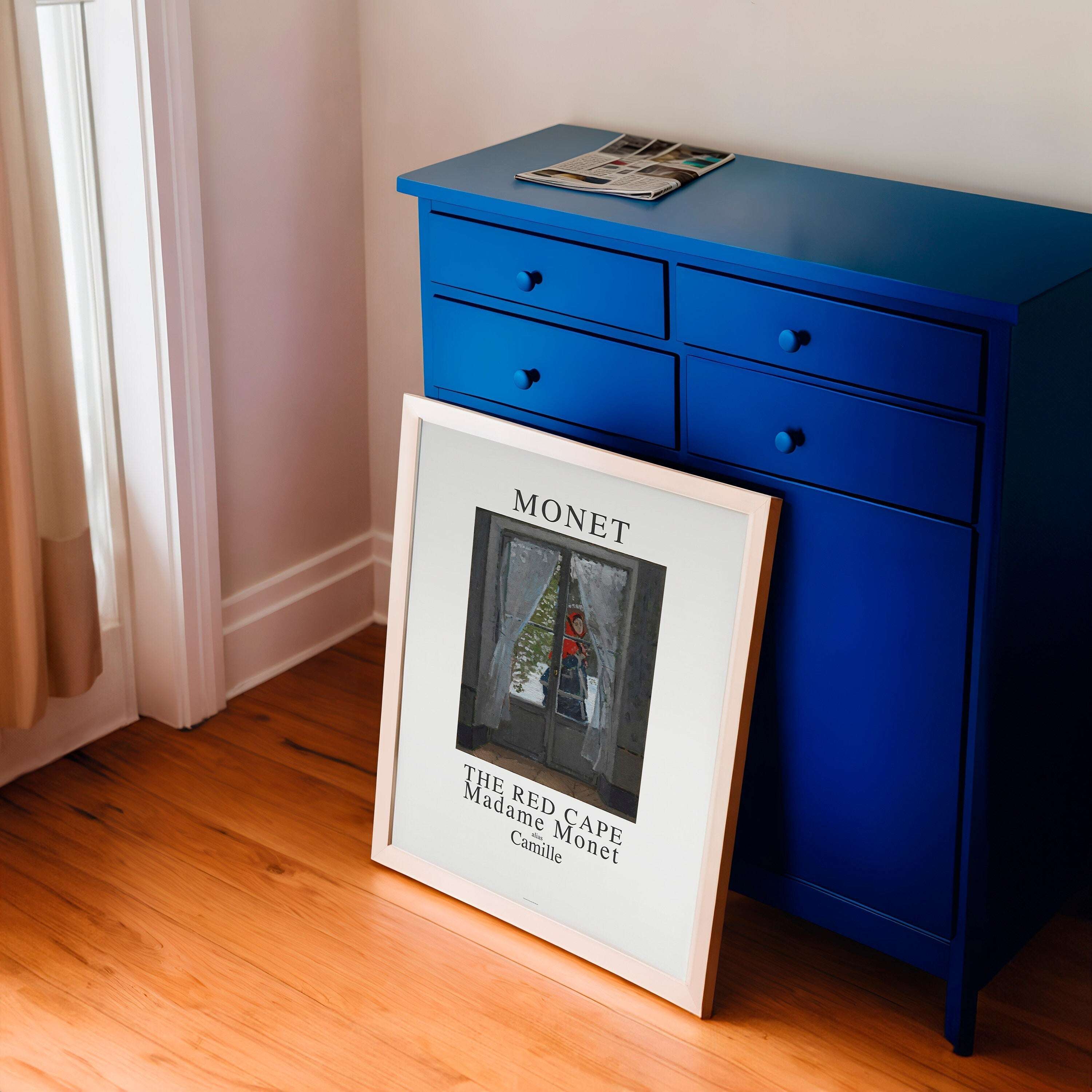 Claude Monet - The Red Cape - The Red Kerchief - Madame Monet / Camille - Monet Exhibition Poster