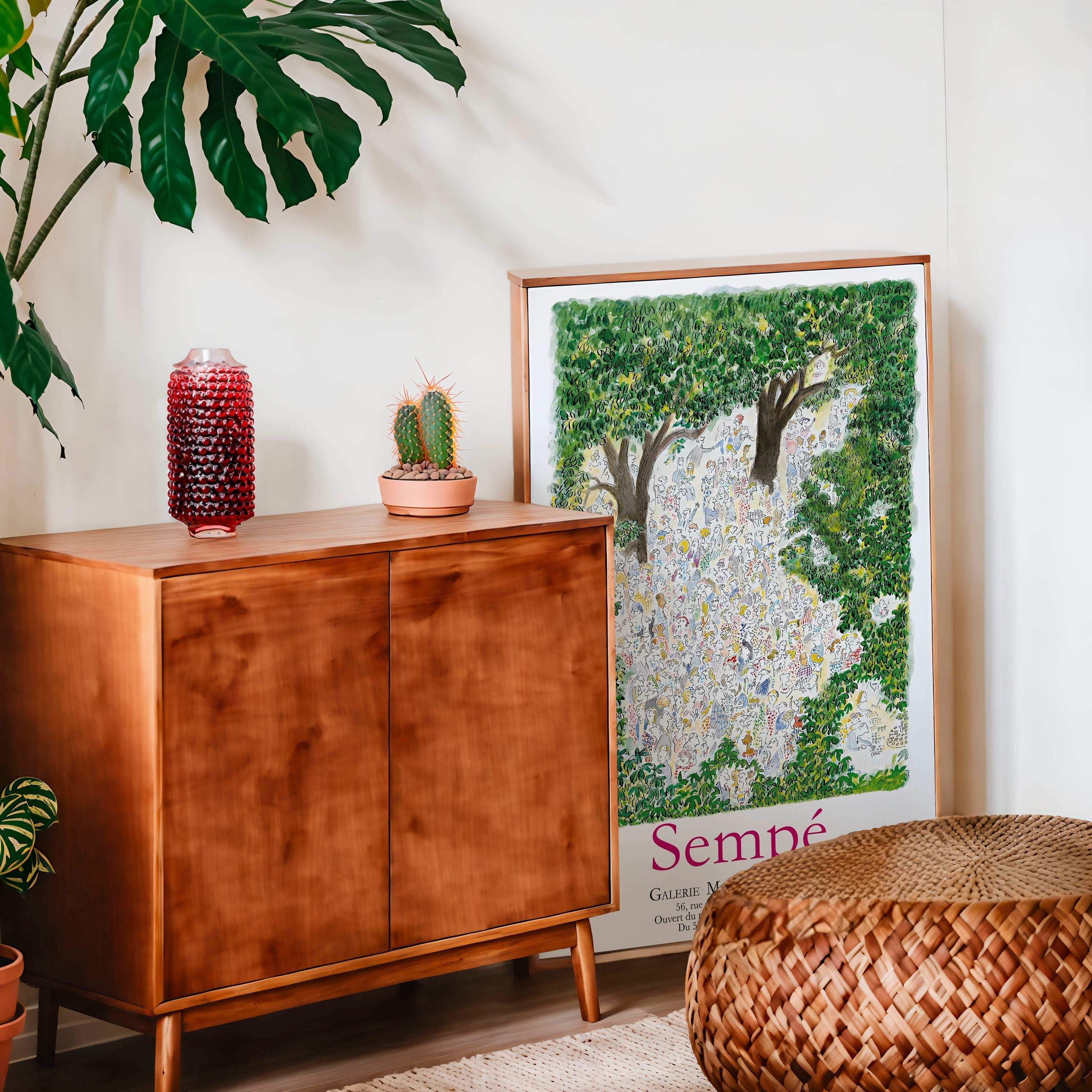 Sempe - Garden Party / J.J Sempe Illustration - Çok Nadir Afiş