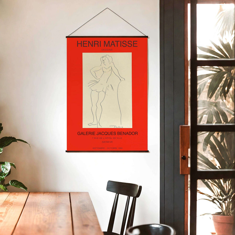 Henri Matisse Dancer Lithograph / Galerie Benador - Dessins / Jacques Benador Paris - Exhibition Poster - Benador