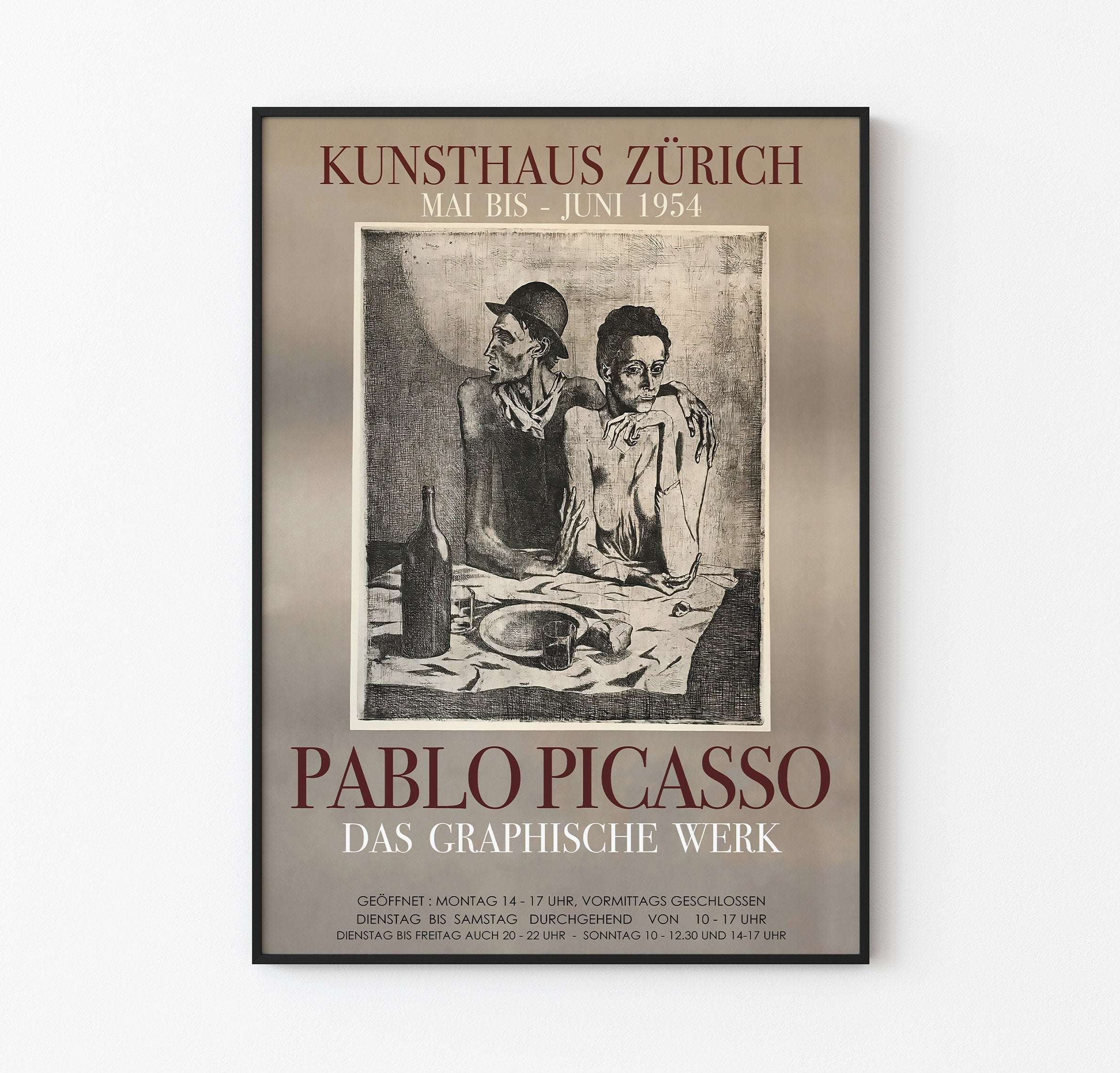 Pablo Picasso: Le Repas Frugal Lithografi Posteri