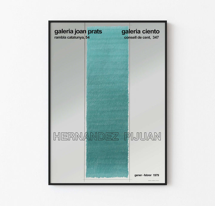 Joan Hernandez Pijuan - Galerie Joan Prats - Lithograph Exhibition Poster - Rare Poster / Book Cover Remake