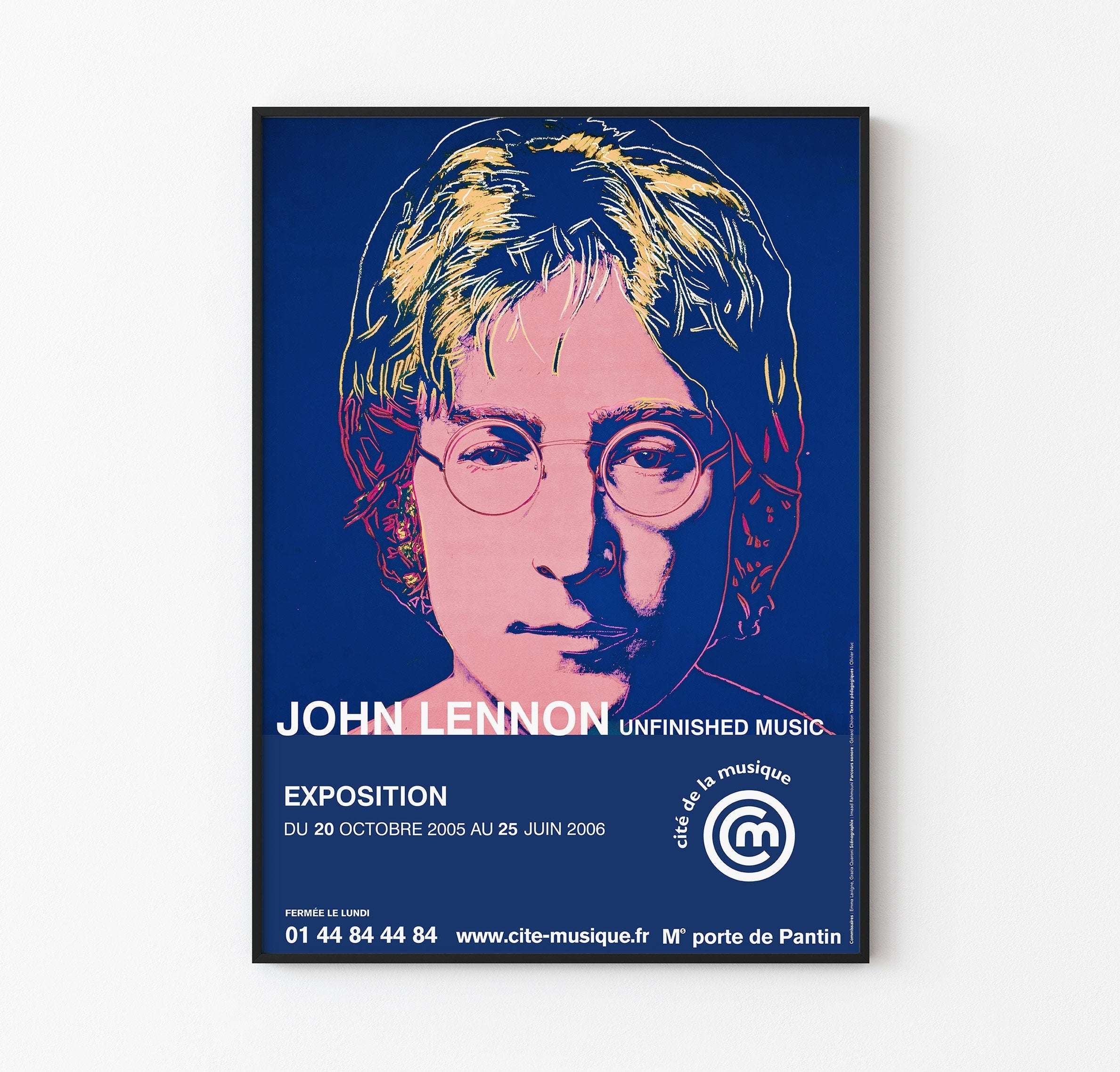 John Lennon - 2006 Unfinished Music Fransa Sergi Afişi - Manelove Avenue