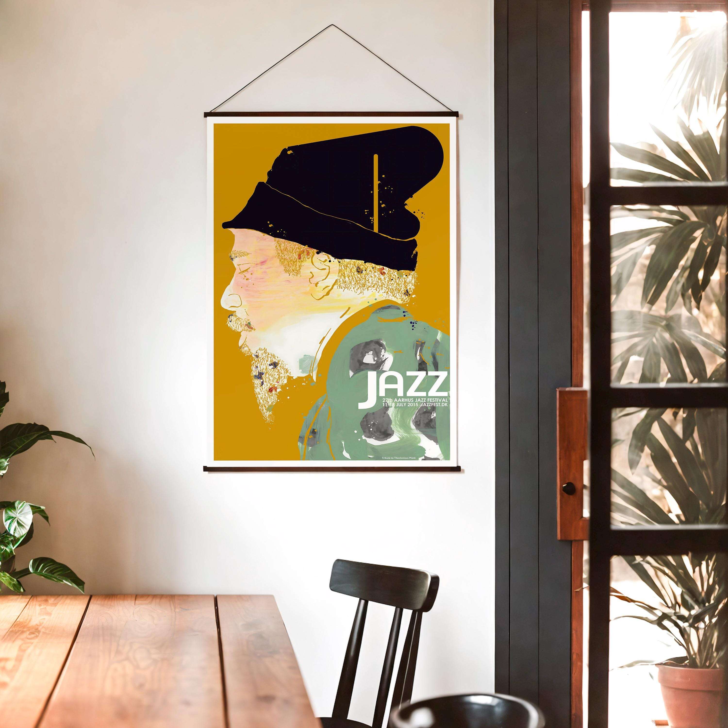 Thelonious Monk - Aarhus International Jazz festival 2015 / Rare Jazz Poster - Affiche