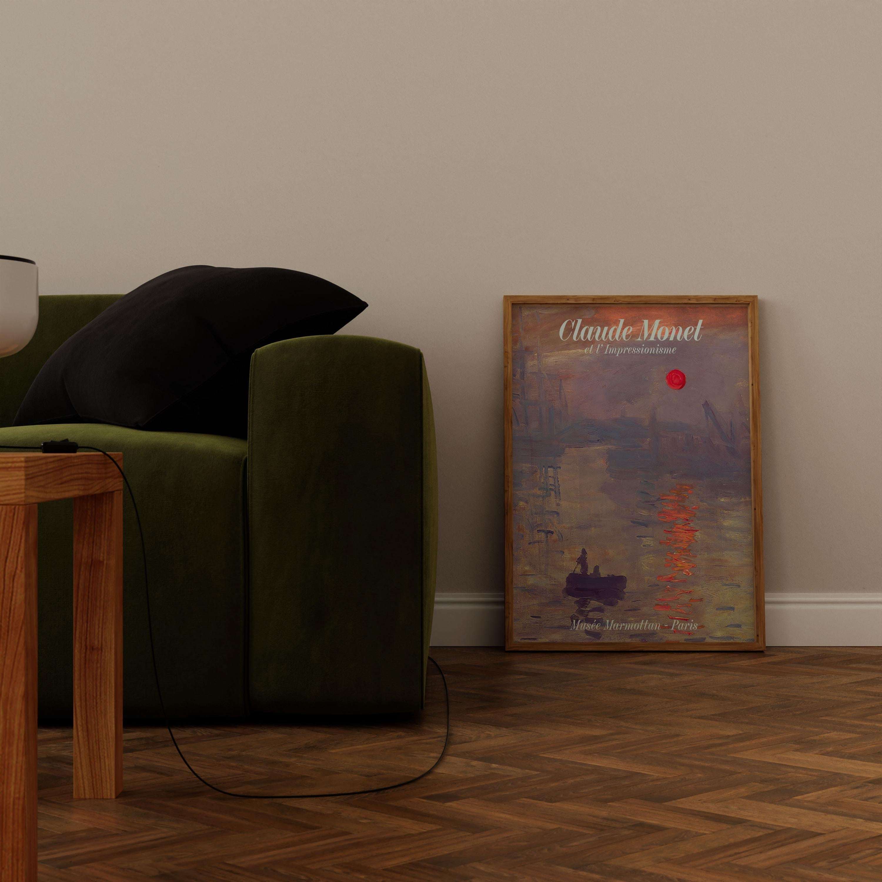 Claude Monet - Impressionism / Impression, Sunrise - Soleil Levant - Affiche