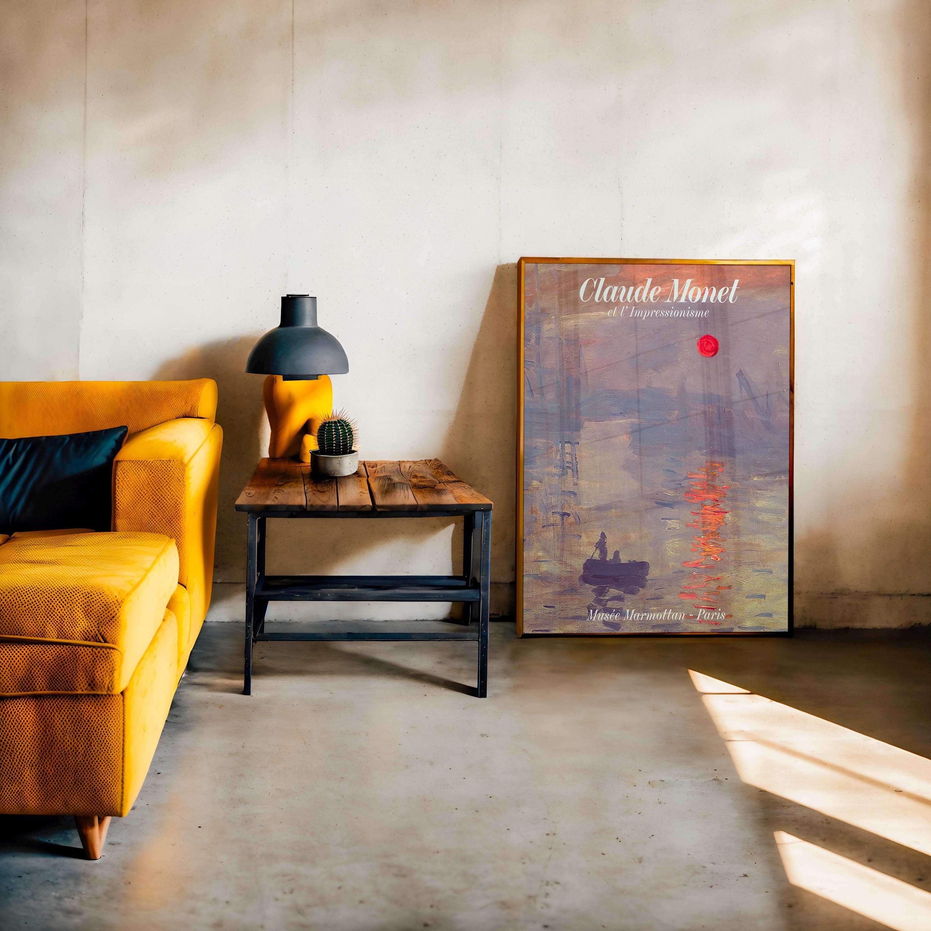 Claude Monet - Impressionism / Impression, Sunrise - Soleil Levant - Affiche