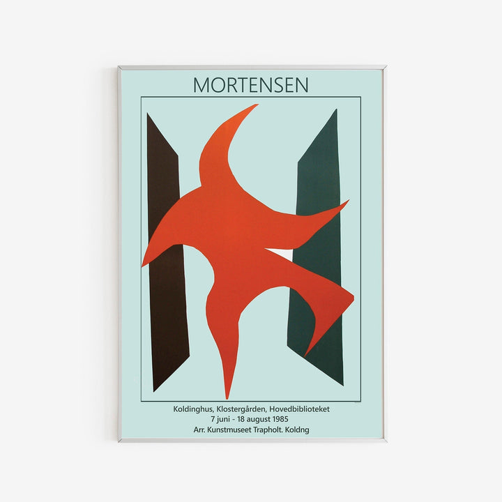 Richard Mortensen -  Red Shape - Exhibition Poster - 1980 My Store