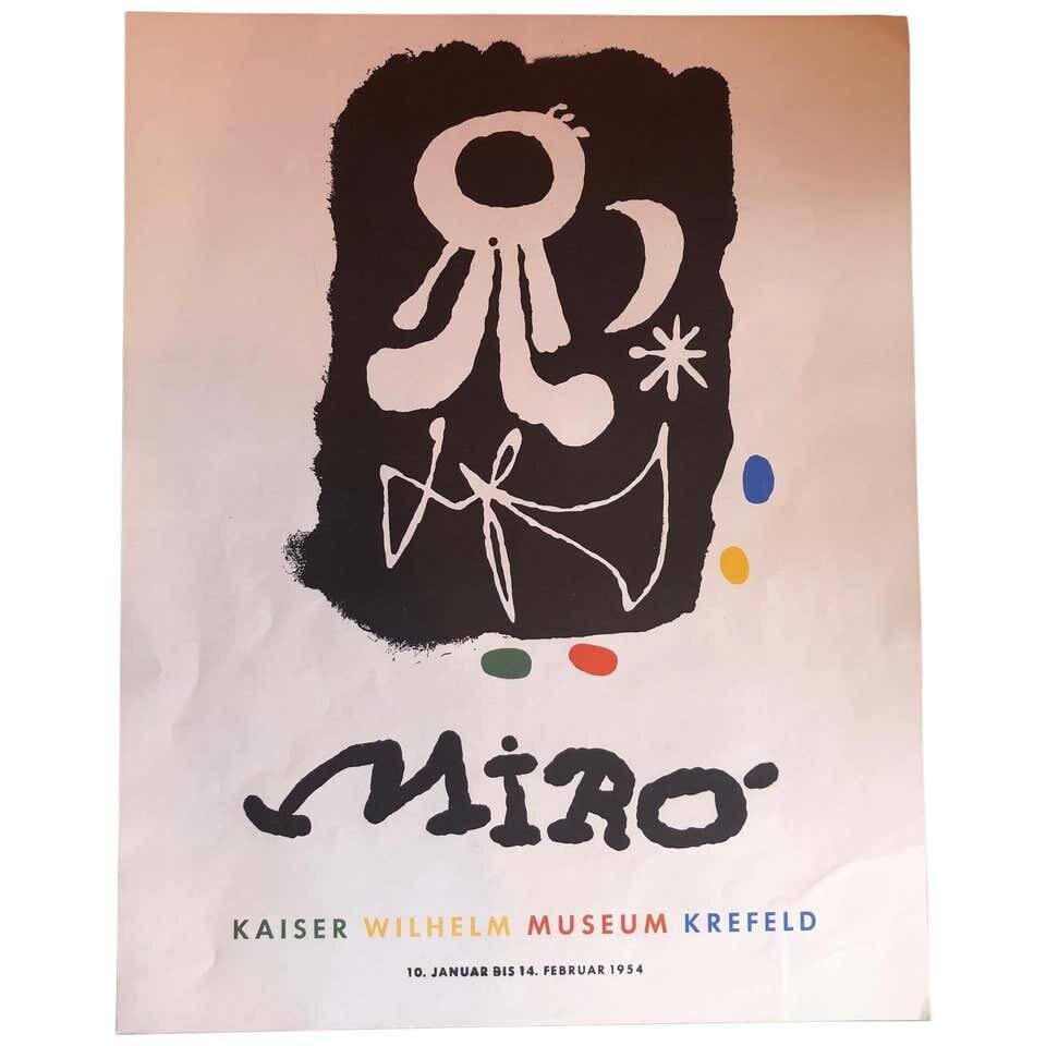 Joan Miro Hand Signed Lithograph - Poster My Store