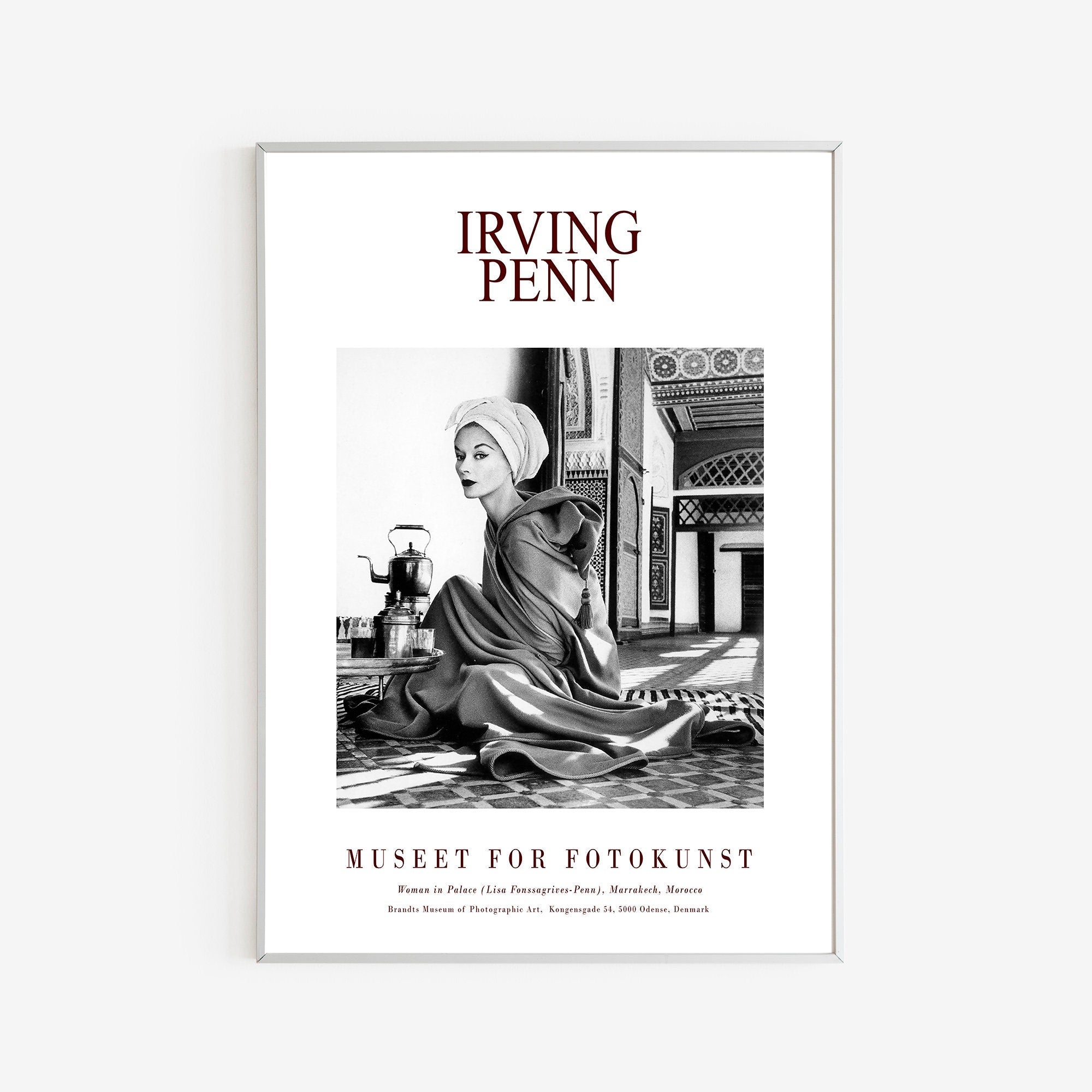 Irving Penn / Museet for Fotokunst - Woman in Palace (Lisa Fonssagrives-Penn), Marrakech, Morocco My Store