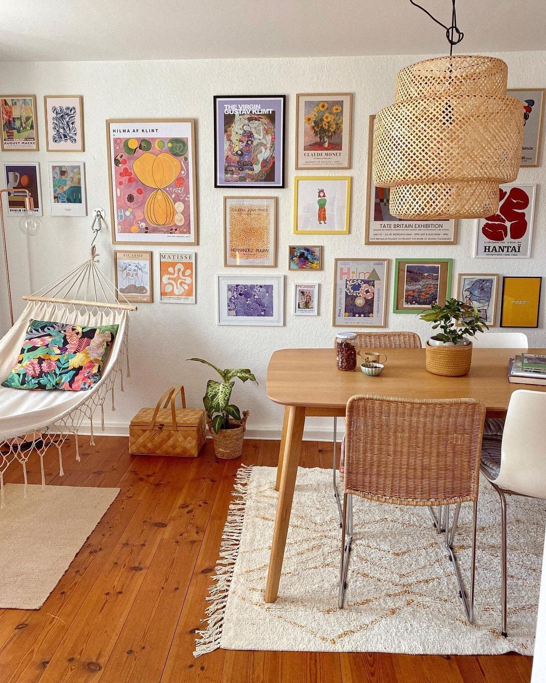 Modern Galeri Seti: Eklektik ve Boho Dokunuşlar / 16 Parça Poster Seti My Store