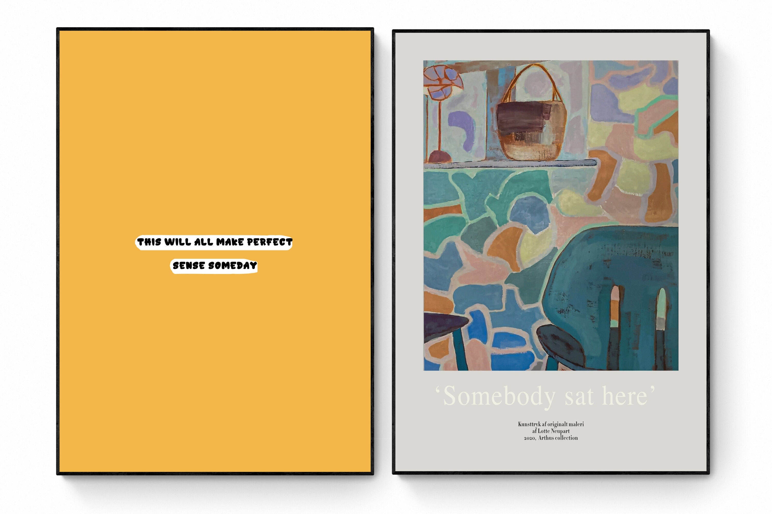 Modern Galeri Seti: Eklektik ve Boho Dokunuşlar / 16 Parça Poster Seti My Store