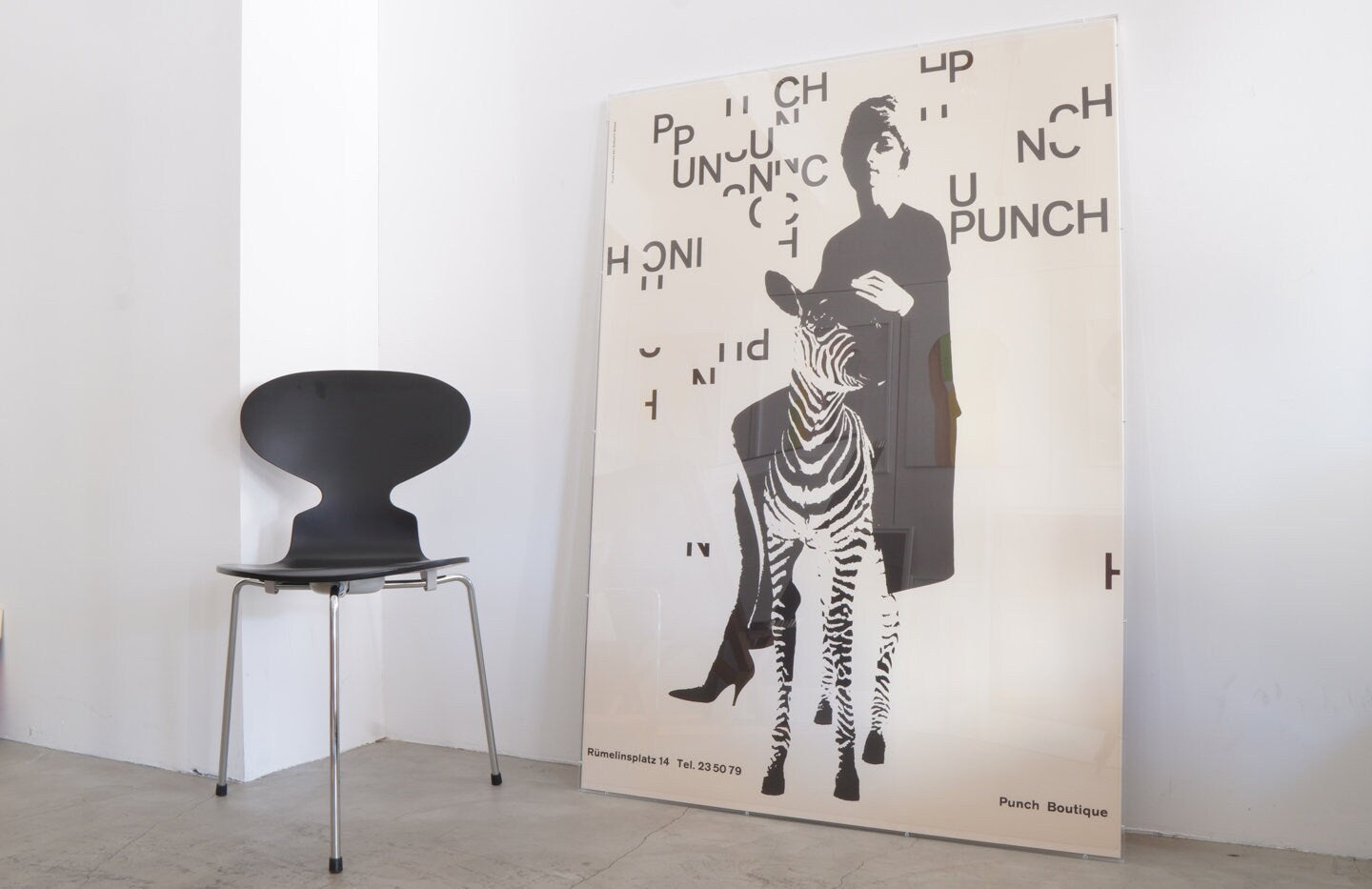 Punch Botique Poster - Swiss Poster - Sunbathing around 15:00 - Paul Mitzkat - Zebra / PUNCH My Store