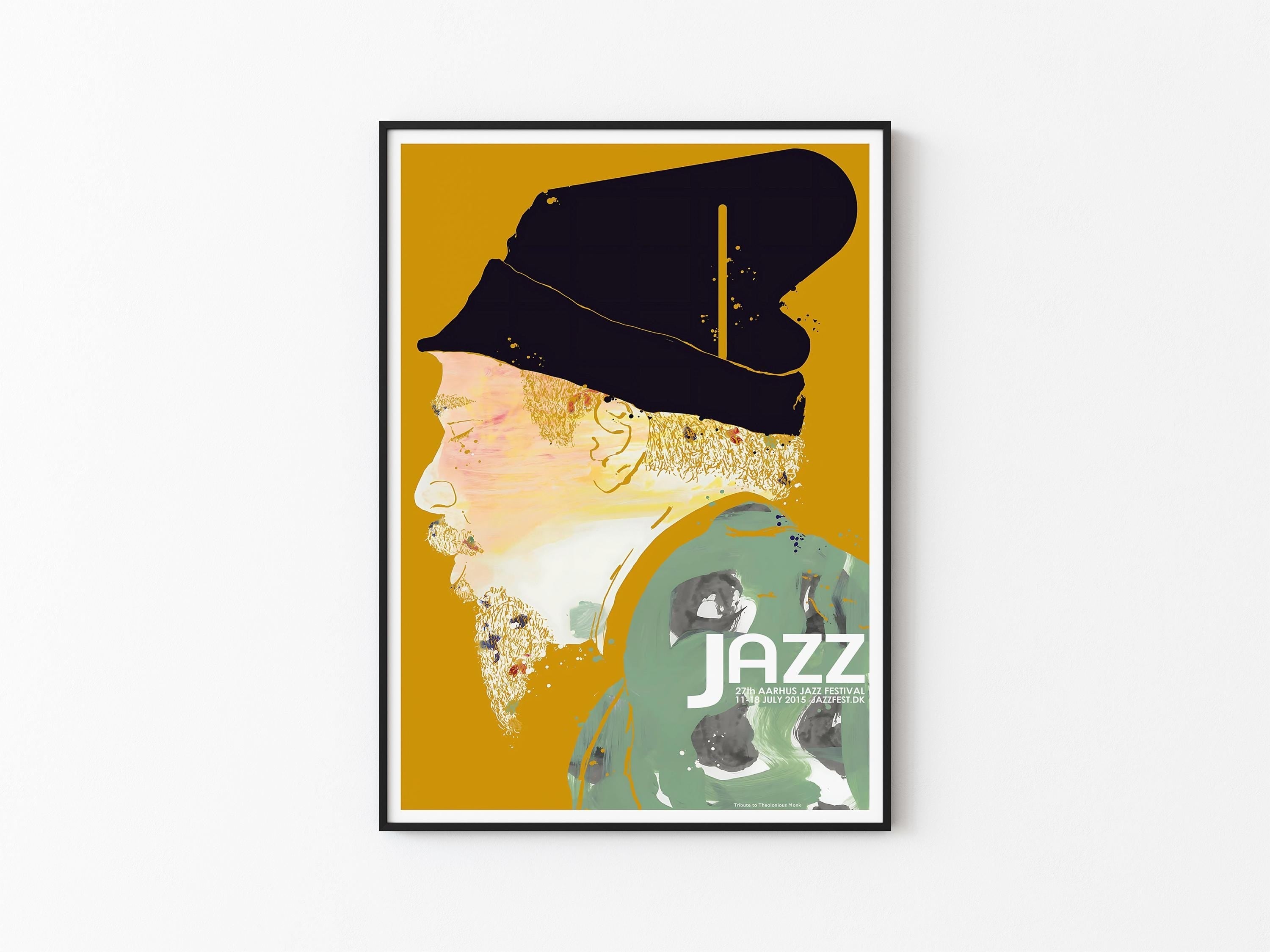 Thelonious Monk - Aarhus International Jazz festival 2015 / Rare Jazz Poster - Affiche My Store