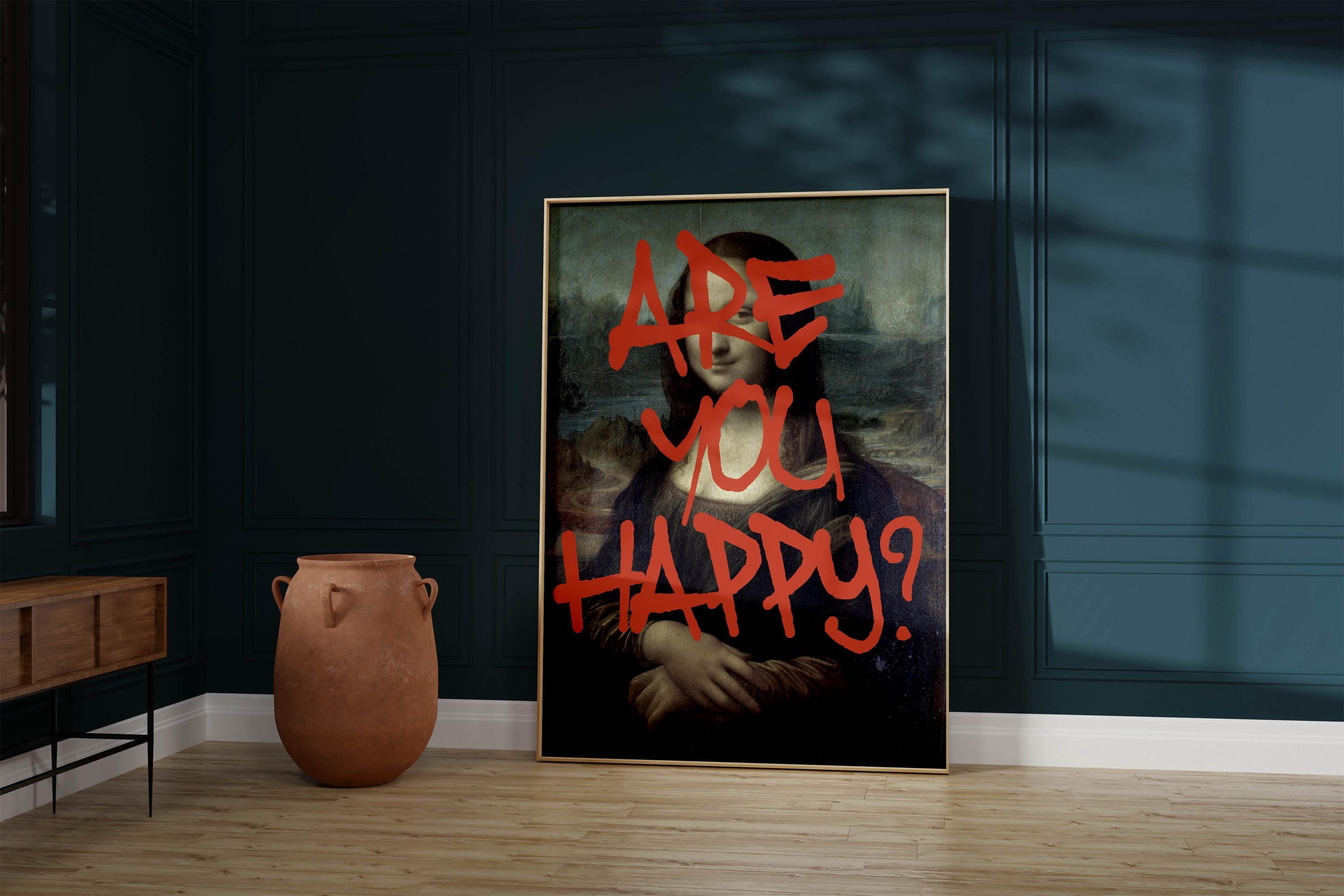 Mona Lisa Tribute - Street Art Meets Renaissance / Are you Happy? My Store