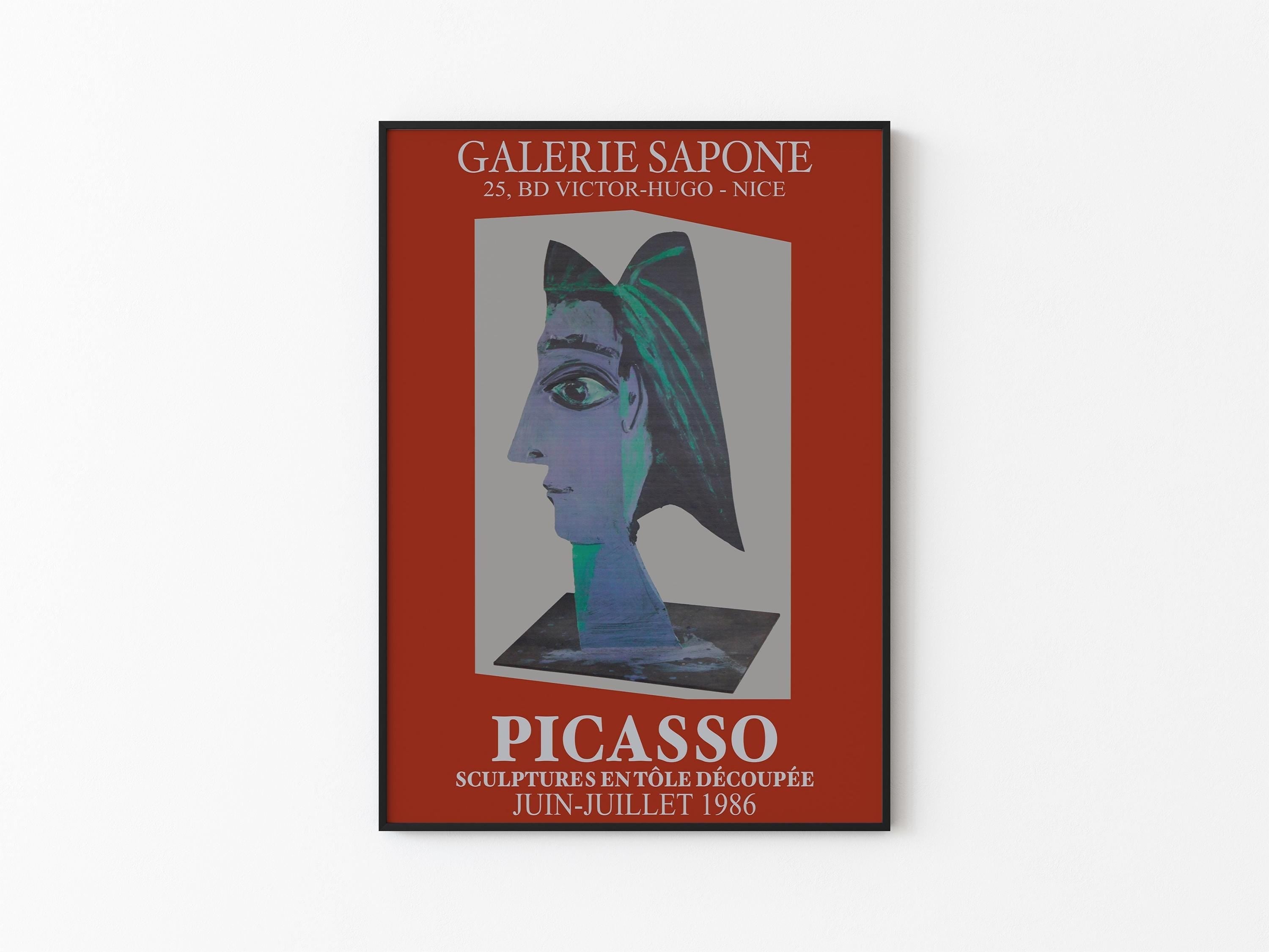 Pablo Picasso - Sculptures - Galerie Affiche - Exhibition Poster / After Picasso - Vintage My Store