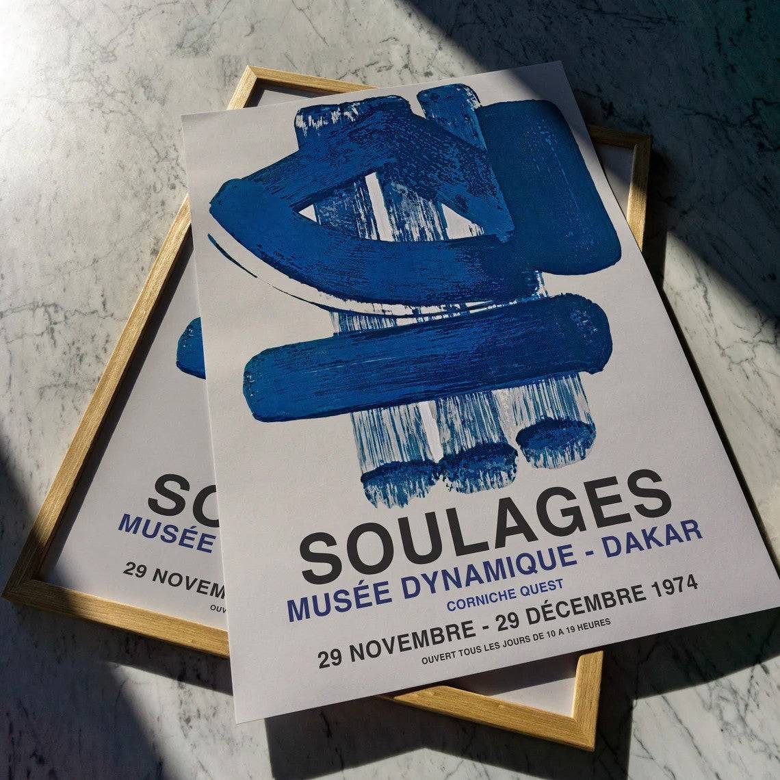 Soulages Poster - Pierre Soulages Dakar Sergi Afişi