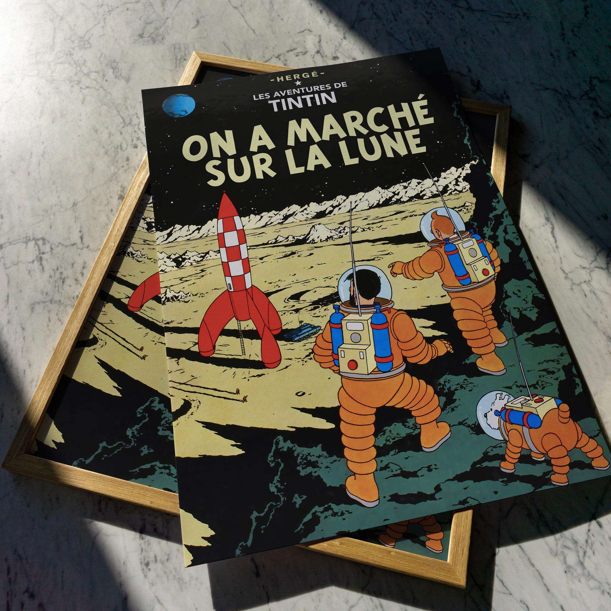 Tintin - On a Marché Sur La Lune - Tenten - Ay'a Ayak Basıldı