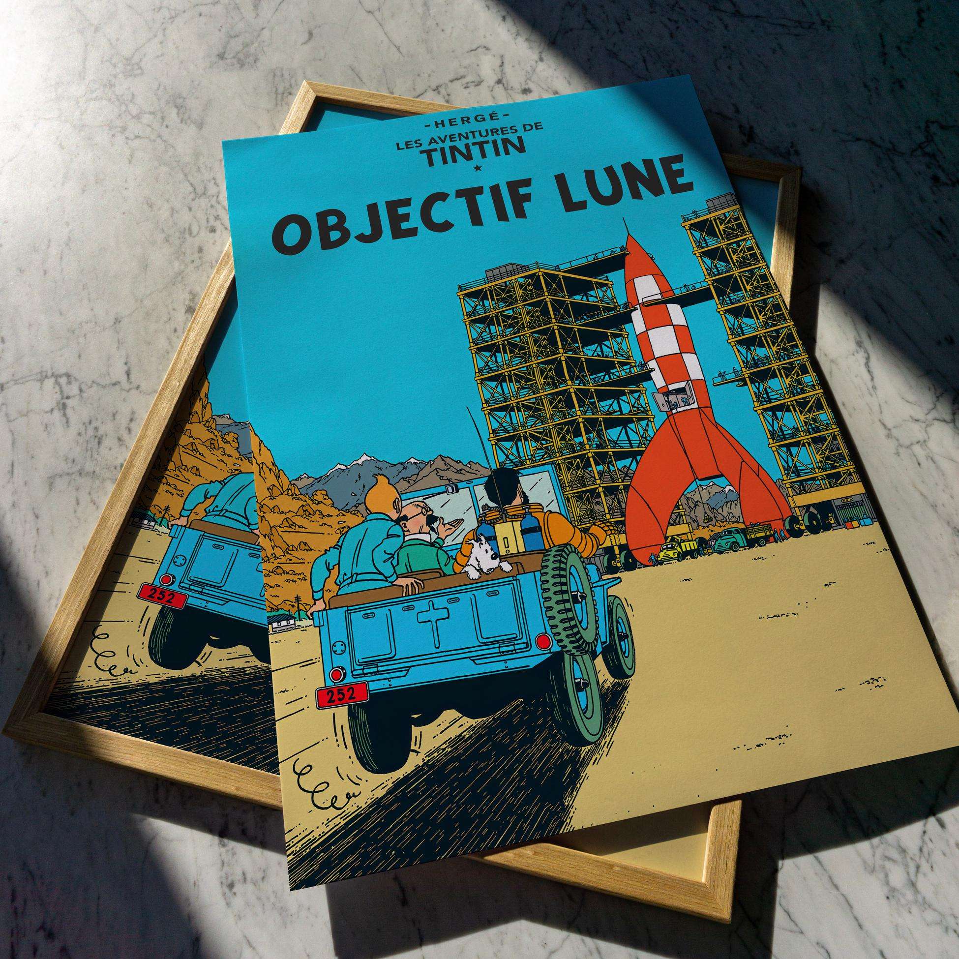 Tintin - Objectif Lune / Tenten - Görevimiz Ay Posteri