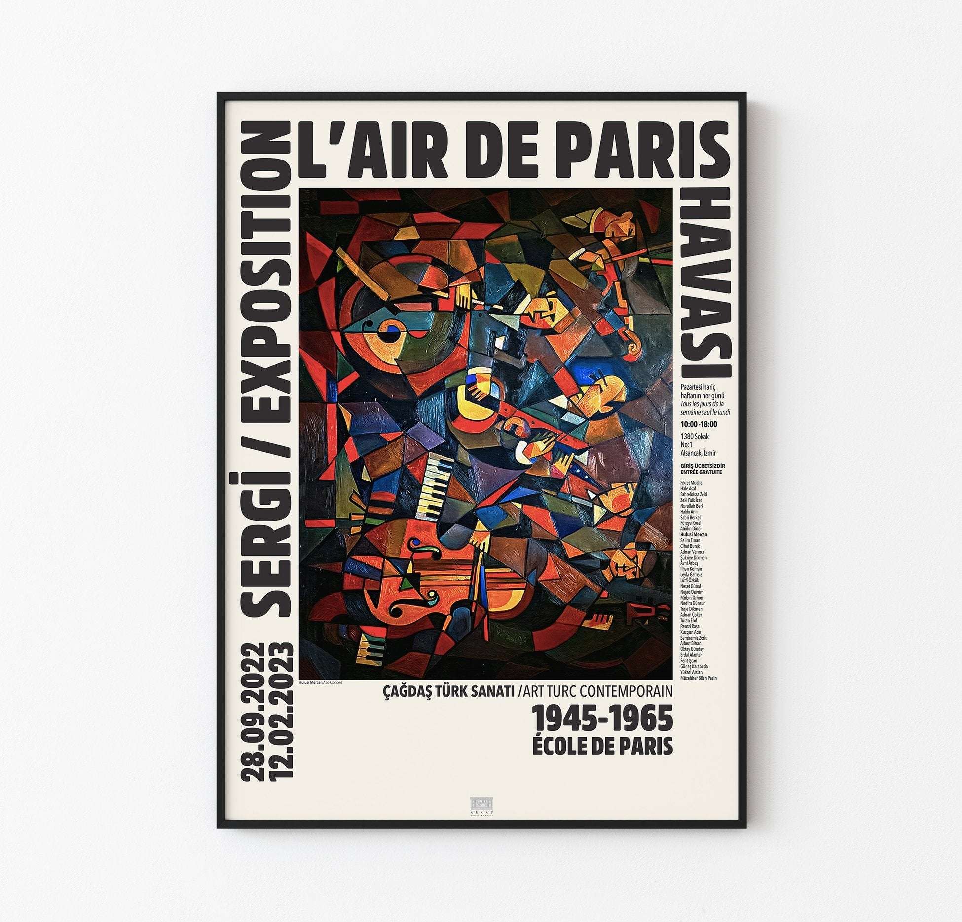 Hulusi Mercan İzmir Sergi Afişi - Le Concert