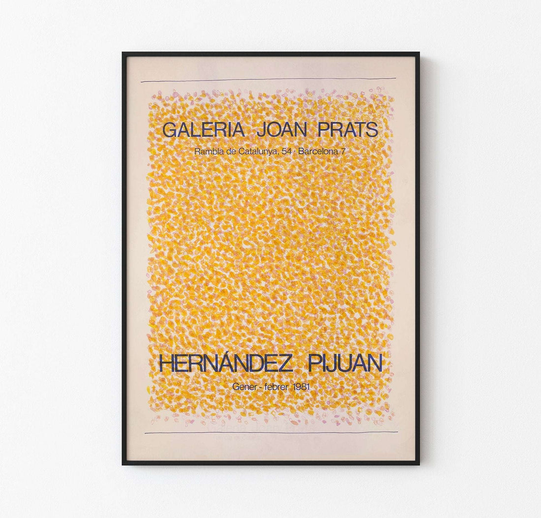 Hernandez Pijuan - Hernandez Pijuan - 1981 Gener - Febrer / Galeria Joan Prats - Vintage Poster