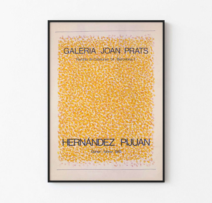 Hernandez Pijuan - Hernandez Pijuan - 1981 Gener - Febrer / Galeria Joan Prats - Vintage Poster