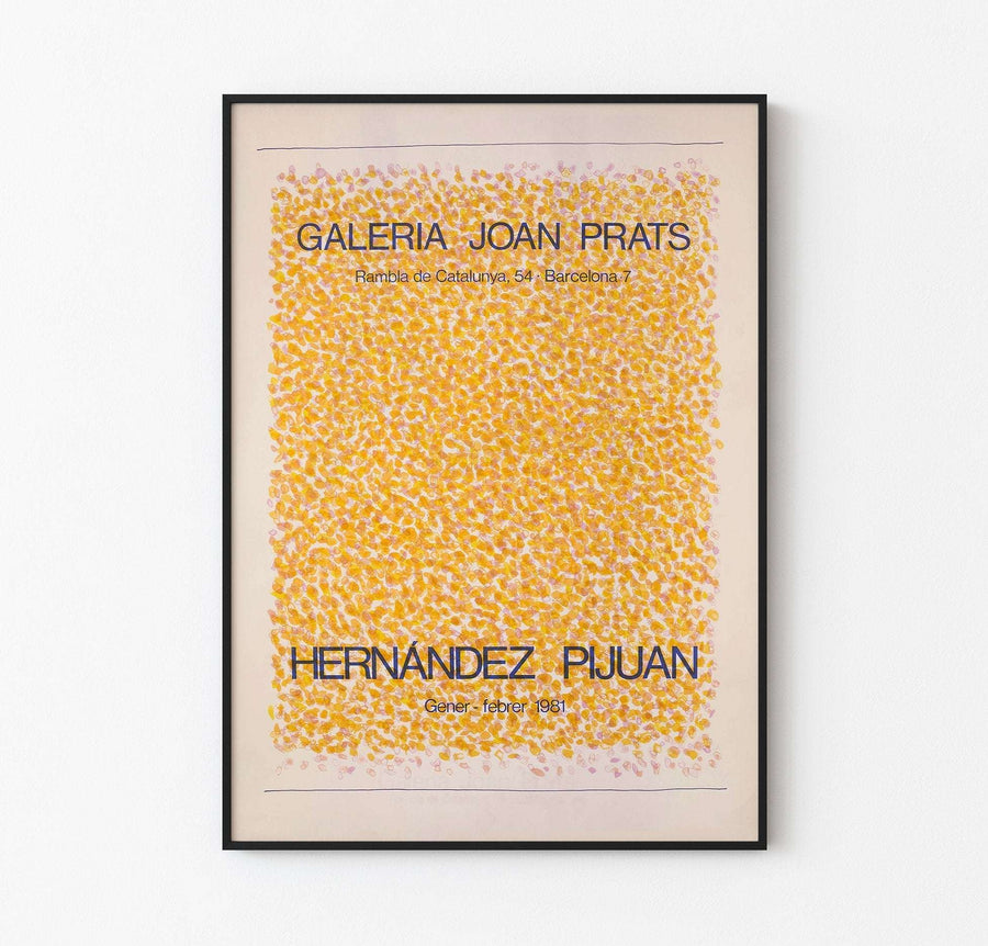 Hernandez Pijuan - Hernandez Pijuan - 1981 Gener - Febrer / Galeria Joan Prats - Vintage Poster